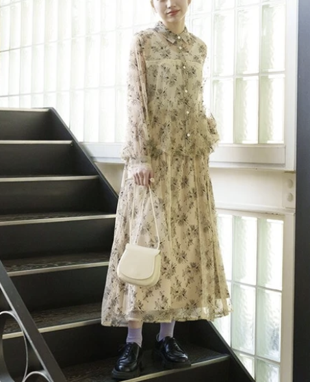華麗蕾絲裙 - 2026 流行穿搭  蕾絲裙 春夏時尚穿搭 優雅日常 柔軟舒適 易於配搭 日本直送   #JP-I-260029