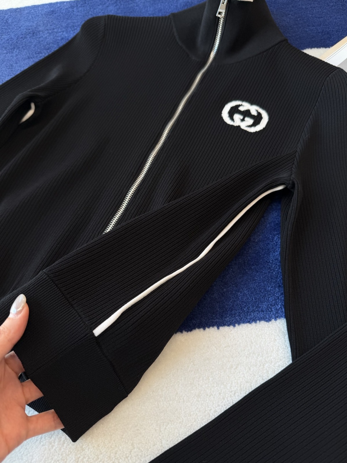 【頂級原單】GUCCI 羅紋拉鍊外套