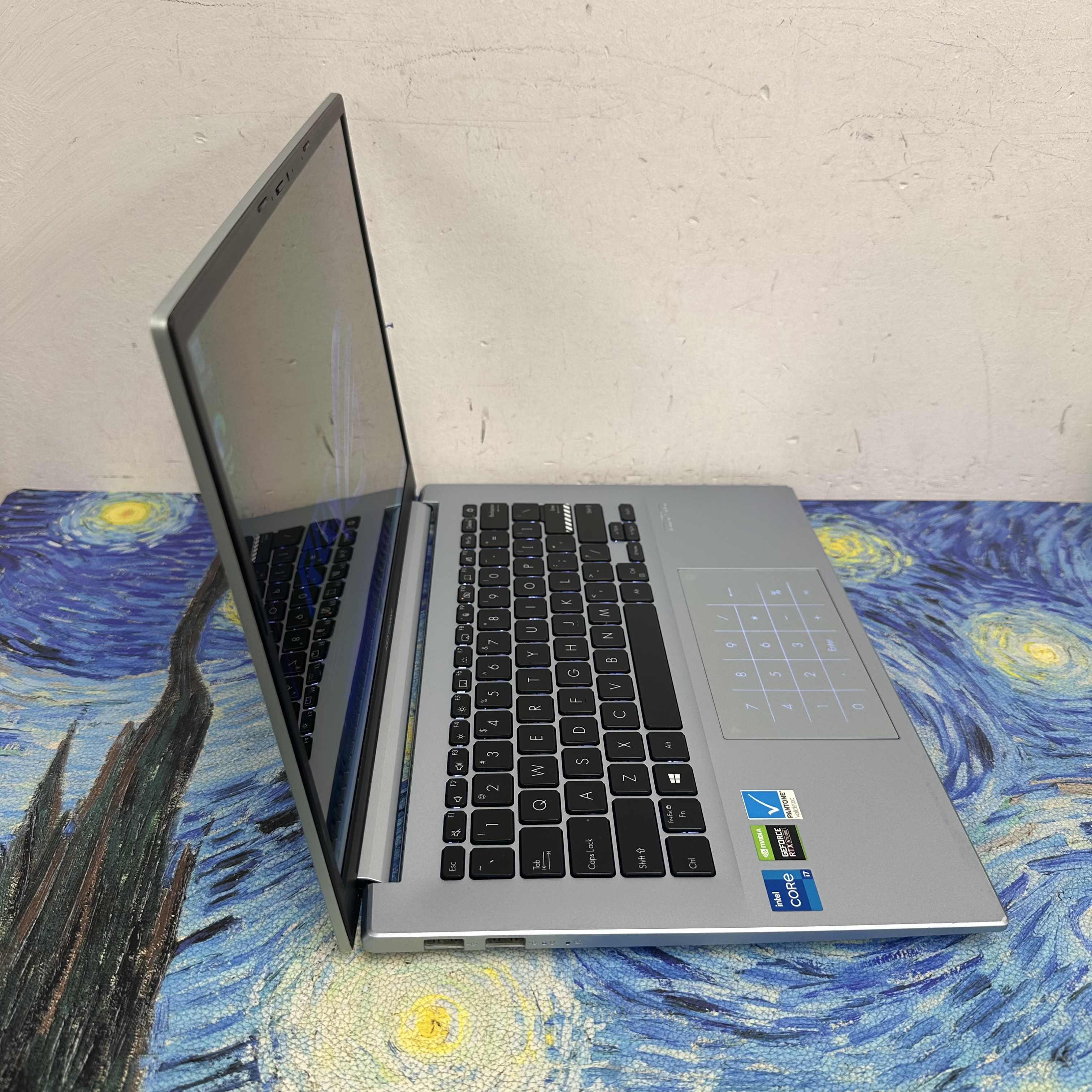 #6002 Asus Vivobook 14寸 2.8K OLED Mon Intel i7-12700H/16GB Ram/512GB SSD/獨立顯示卡/Pantone認證/打機超爽/ Gaming Laptop / Notebook /藍色🩵