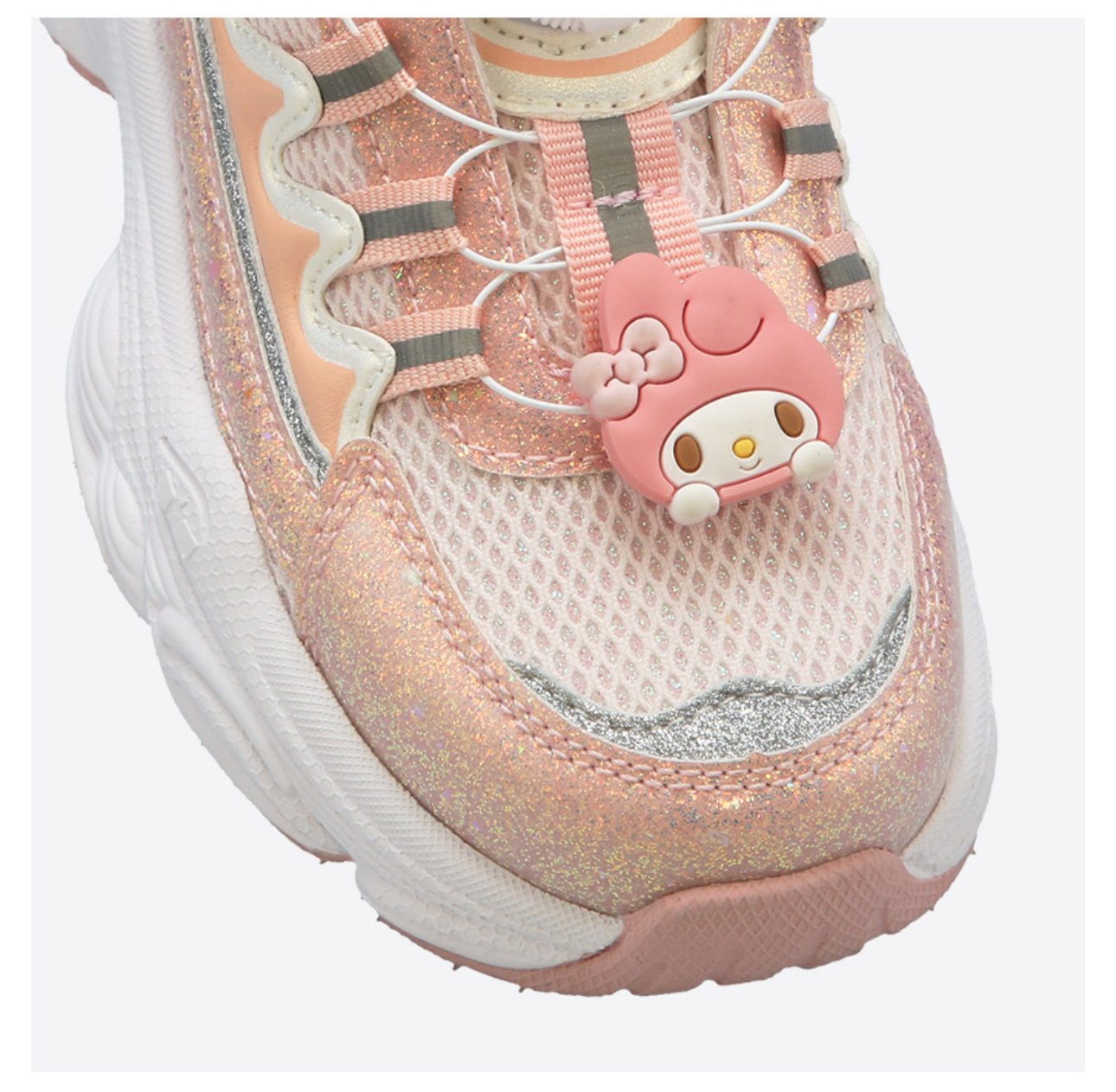 🇰🇷預訂 韓國直送🇰🇷Sanrio兩色人物裝飾撥盤式閃粉波鞋