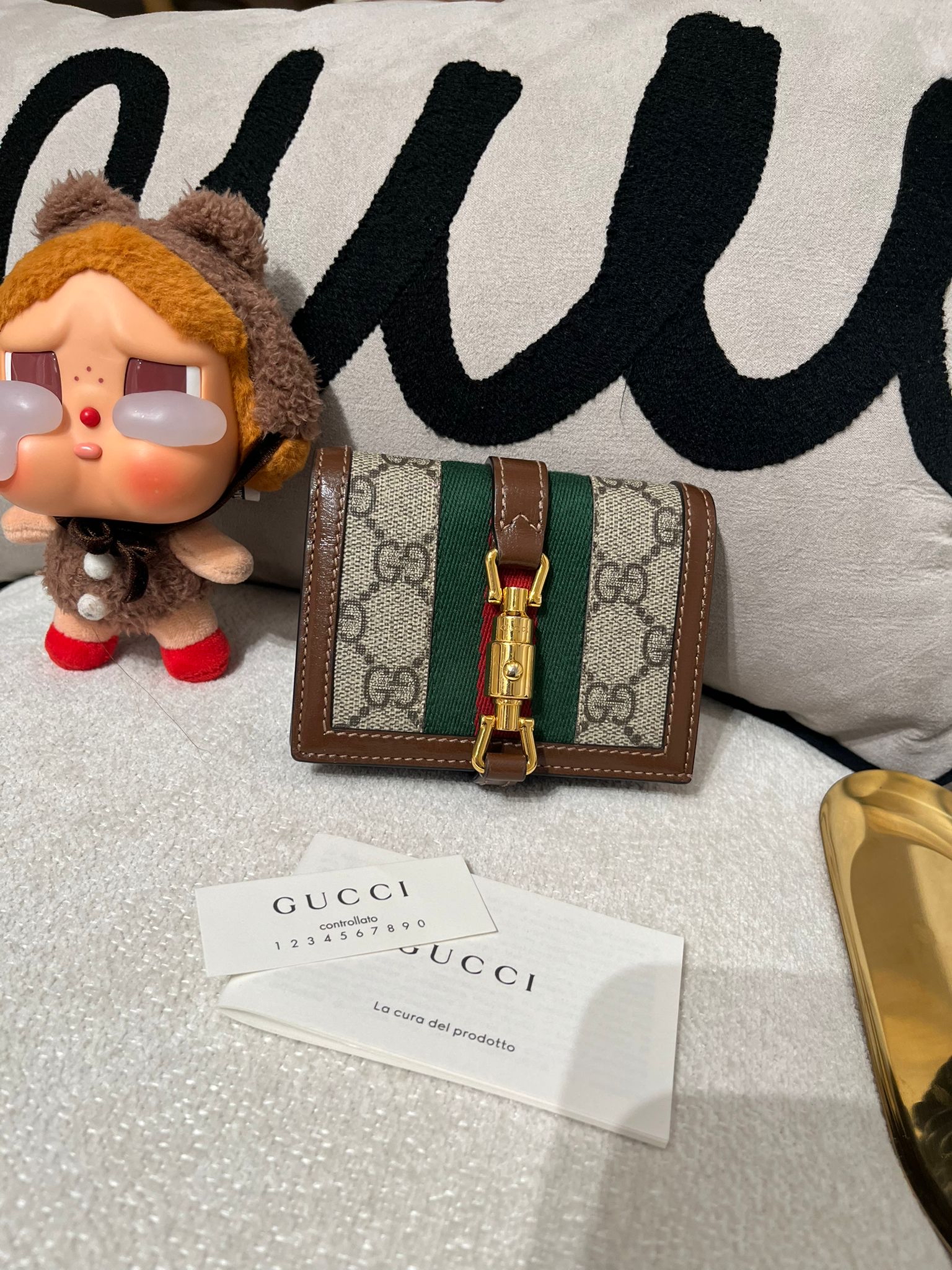 GUCCI Jackie 1961 WALLET 645536 100%Authentic,95%new  ✅box