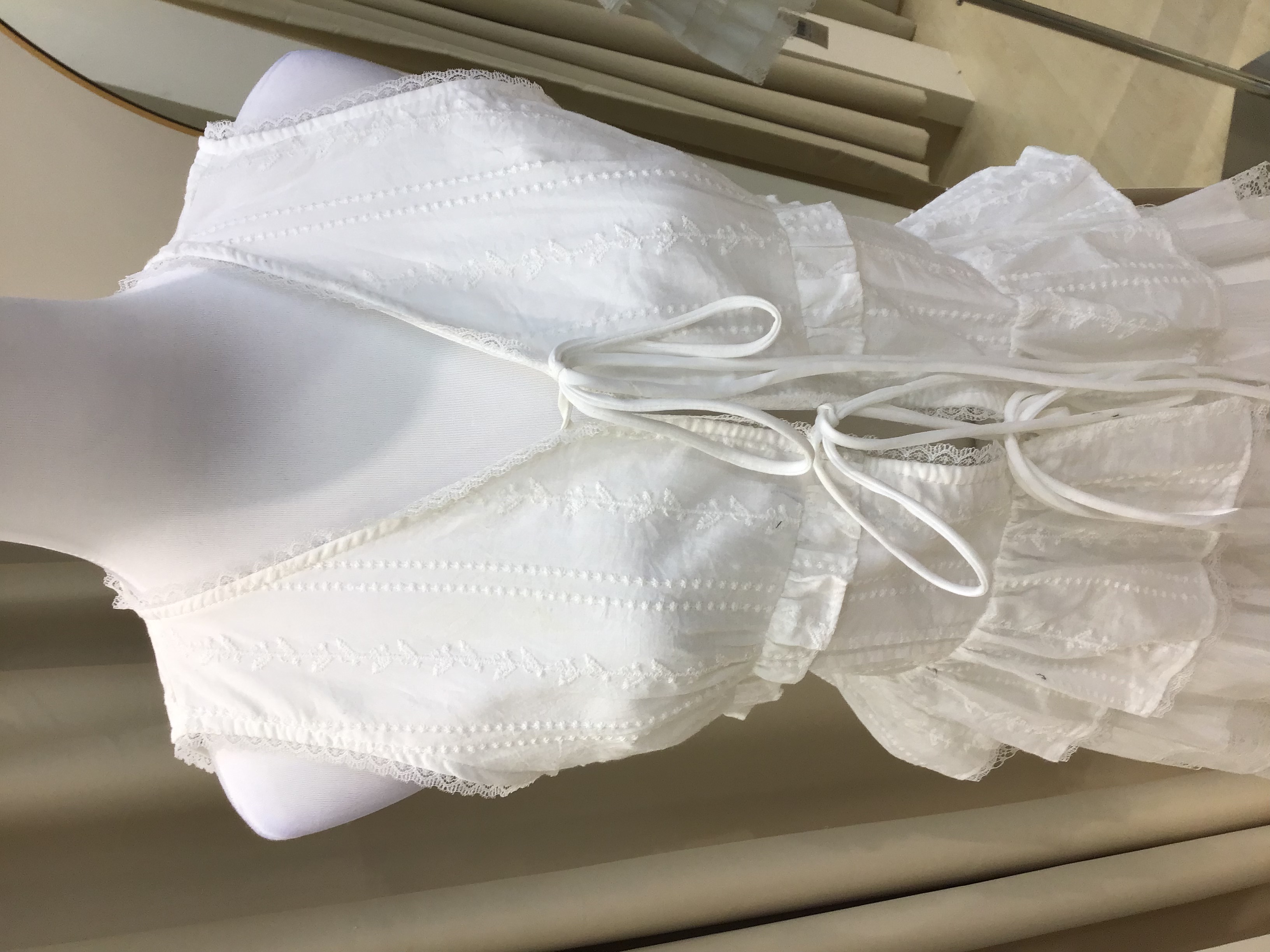 法式绑带无袖背心