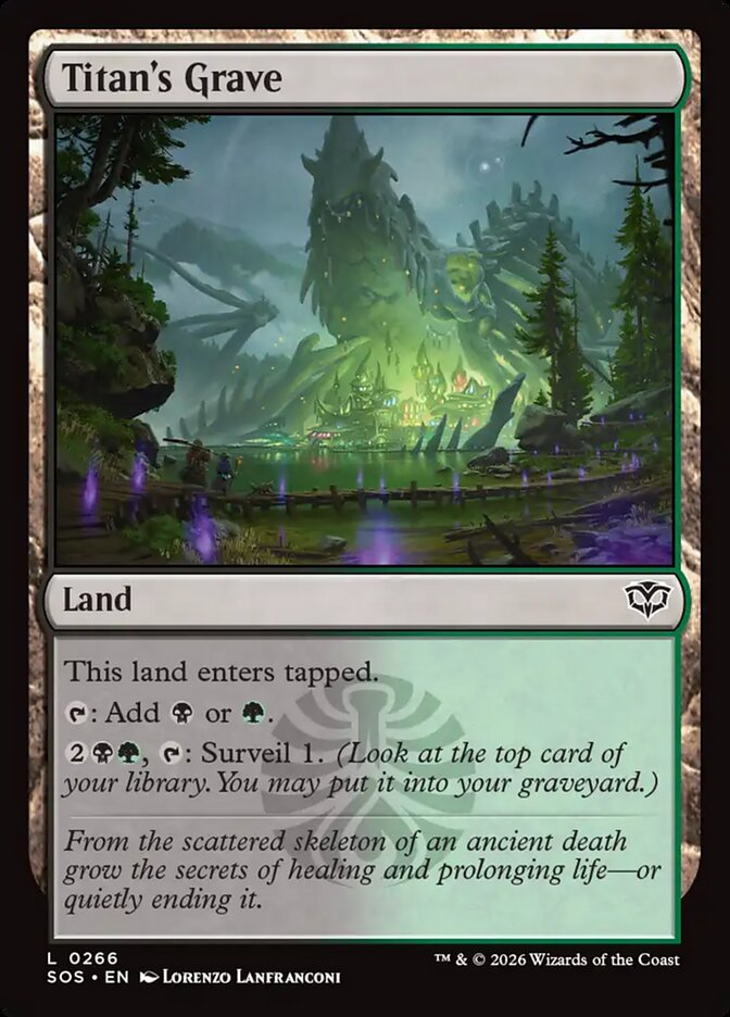 [EN] [Foil] Titan's Grave [SOS-266] C
