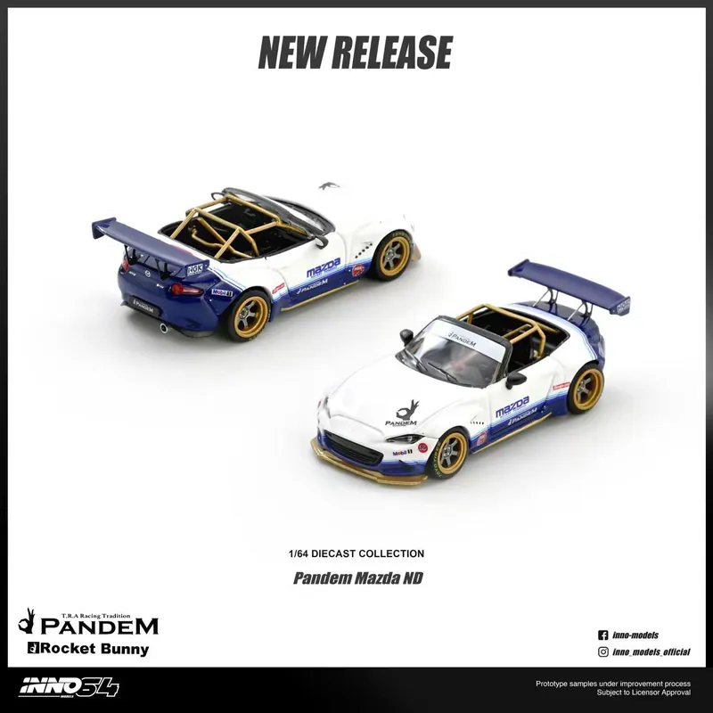 (預訂 Pre Order) INNO64  ( IN64-MX5P-ND-01 ) Mazda MX-5 (ND) Miata "PANDEM ROCKET BUNNY" V1.0