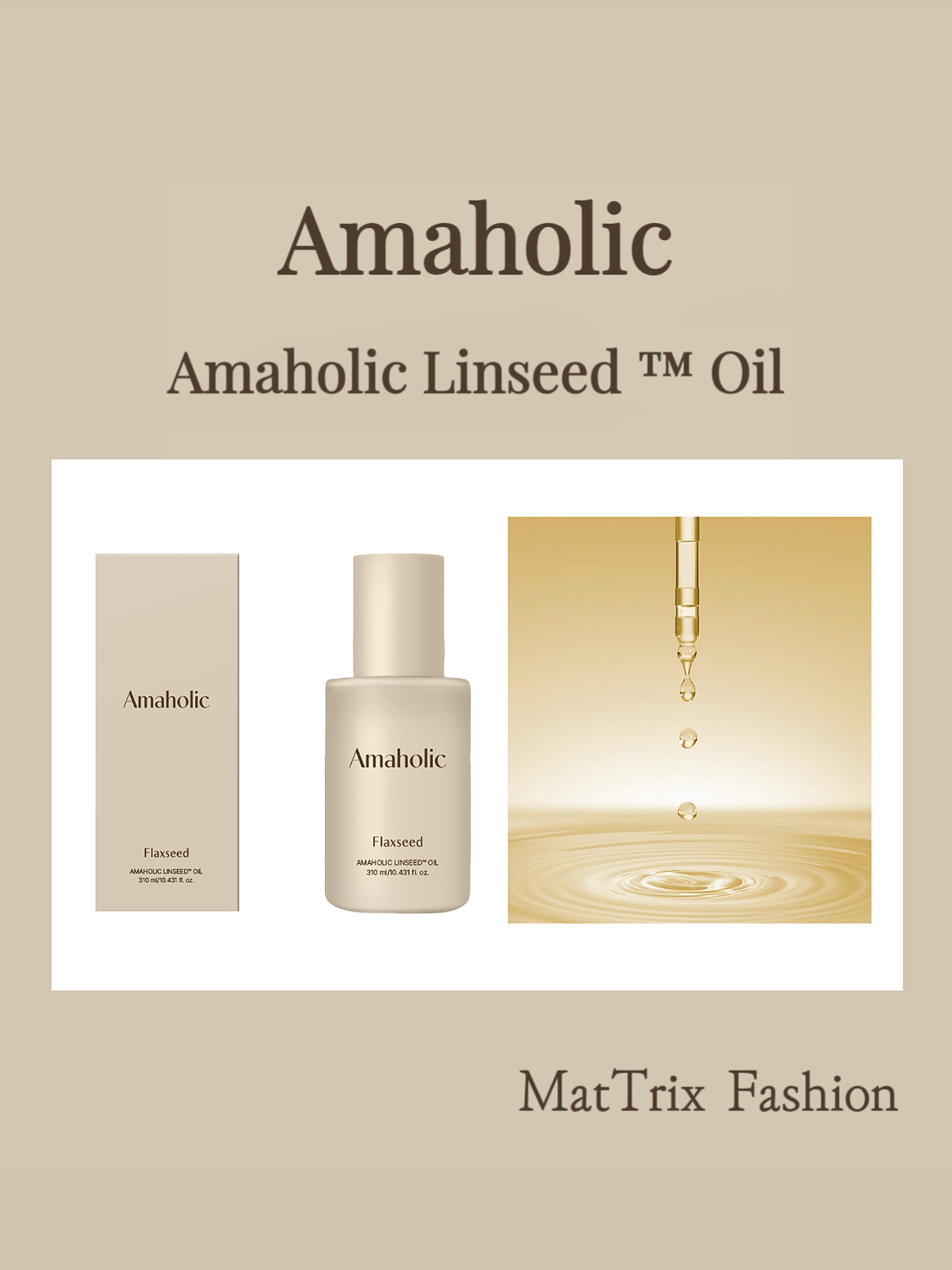 🌼Amaholic Linseed™ Oil  亞麻籽護膚精油/ 30ml  原價$339  