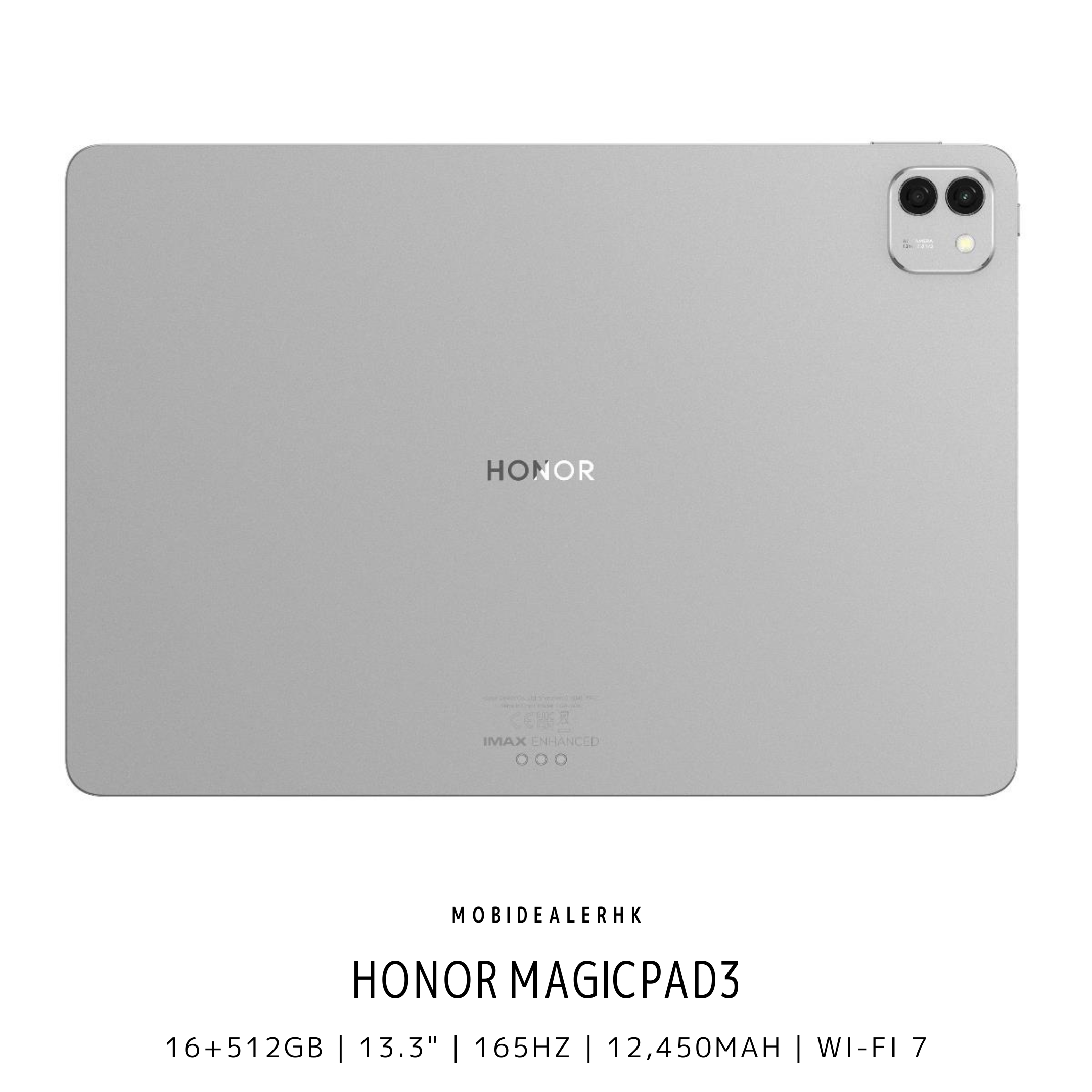 Honor MagicPad3 | 榮耀 MagicPad3 | WiFi | 平板電腦 | 16+512Gb | 13.3" 超大屏幕 | 165Hz | 12450mAh 巨大電池