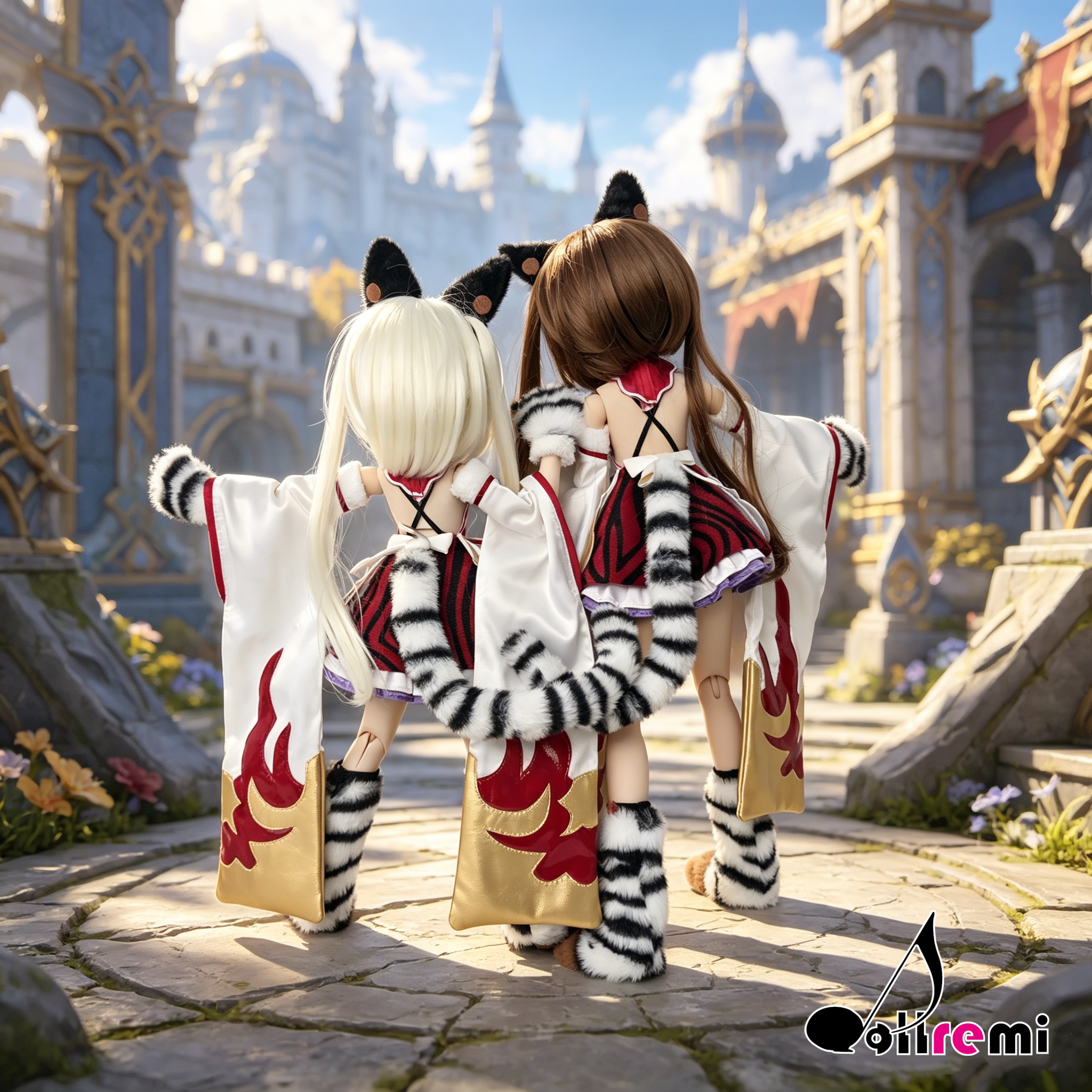 【dollremi】(DD0935) COS 碧藍幻想 Granblue Fantasy 虎神將 辛妲拉 Cidala - 白桃 Bai