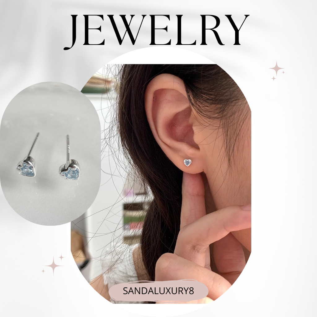 Heart Shaped Ear Studs