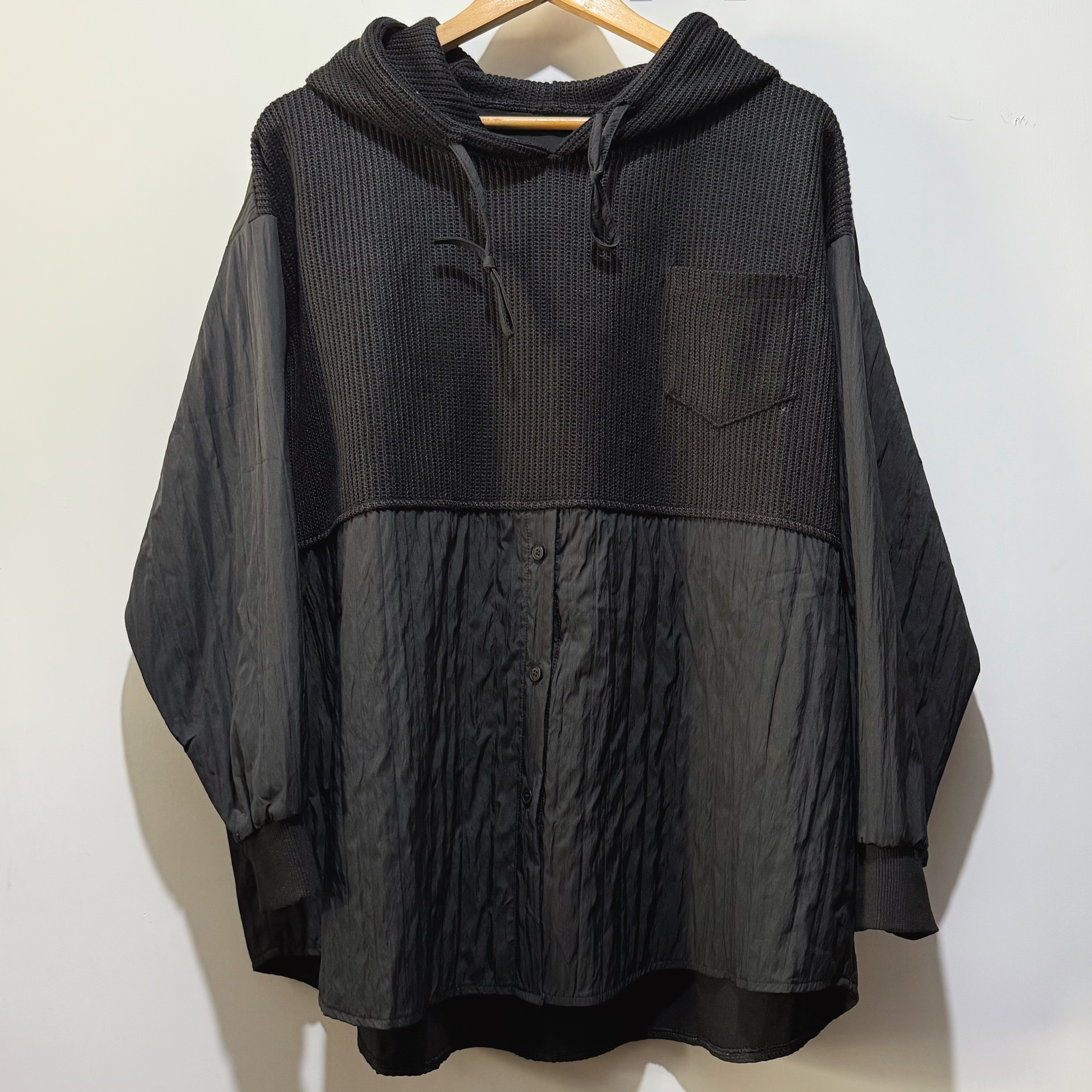 #2060 線棉拼皺布Top