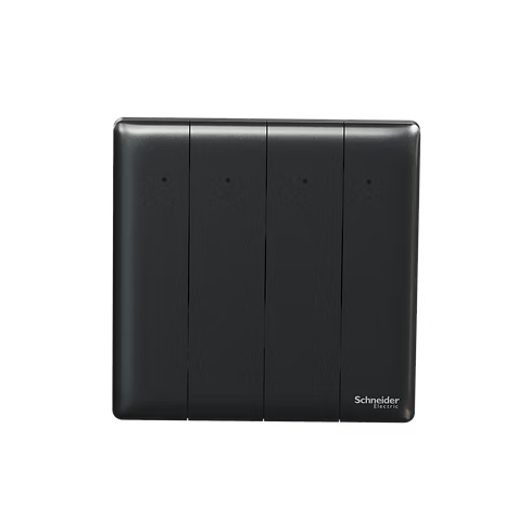 施耐德 Unica X 石墨灰 4位雙控 帶指示燈 開關掣