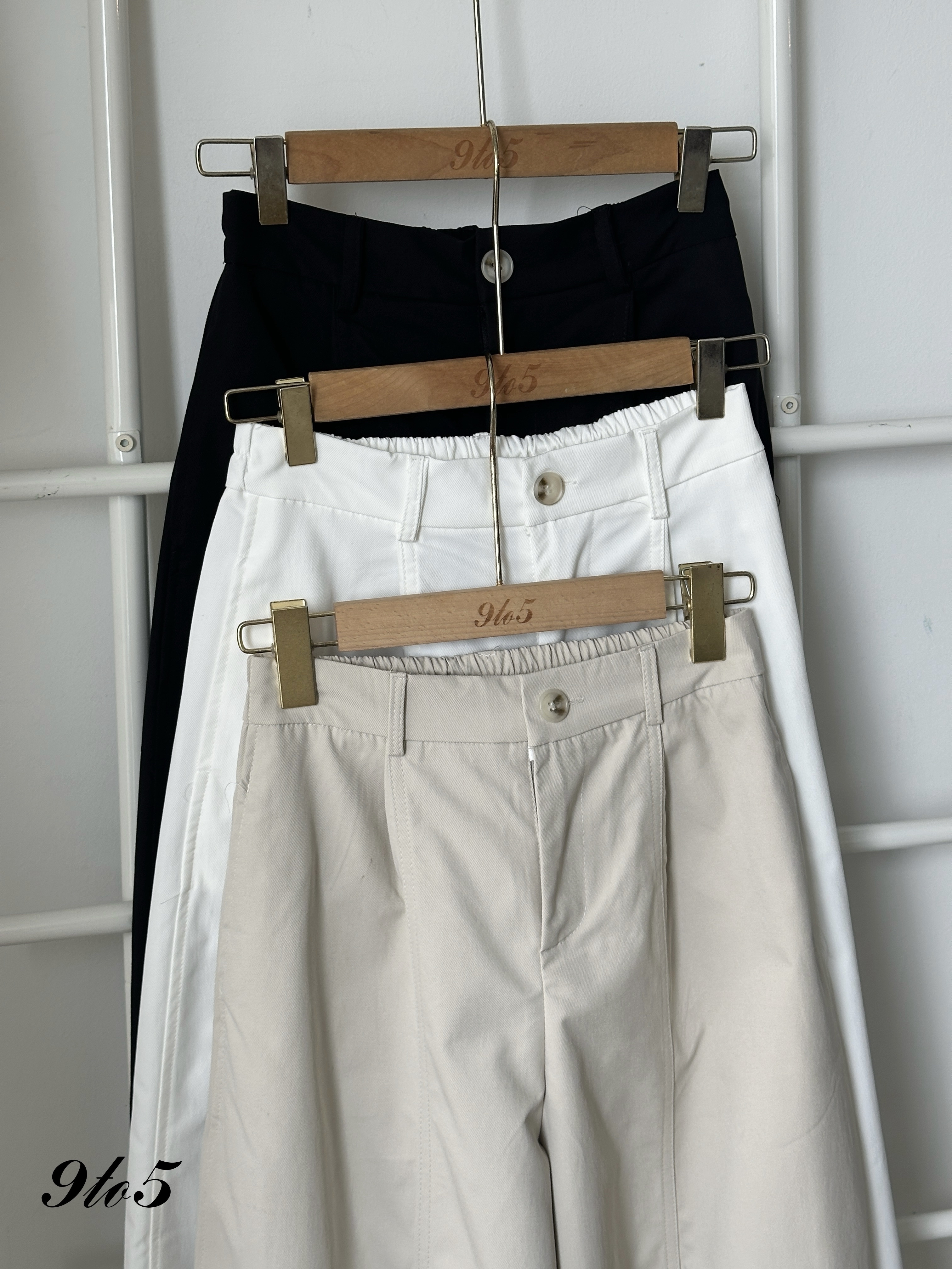 S1841 Long Curved Pants - 3 Colors 