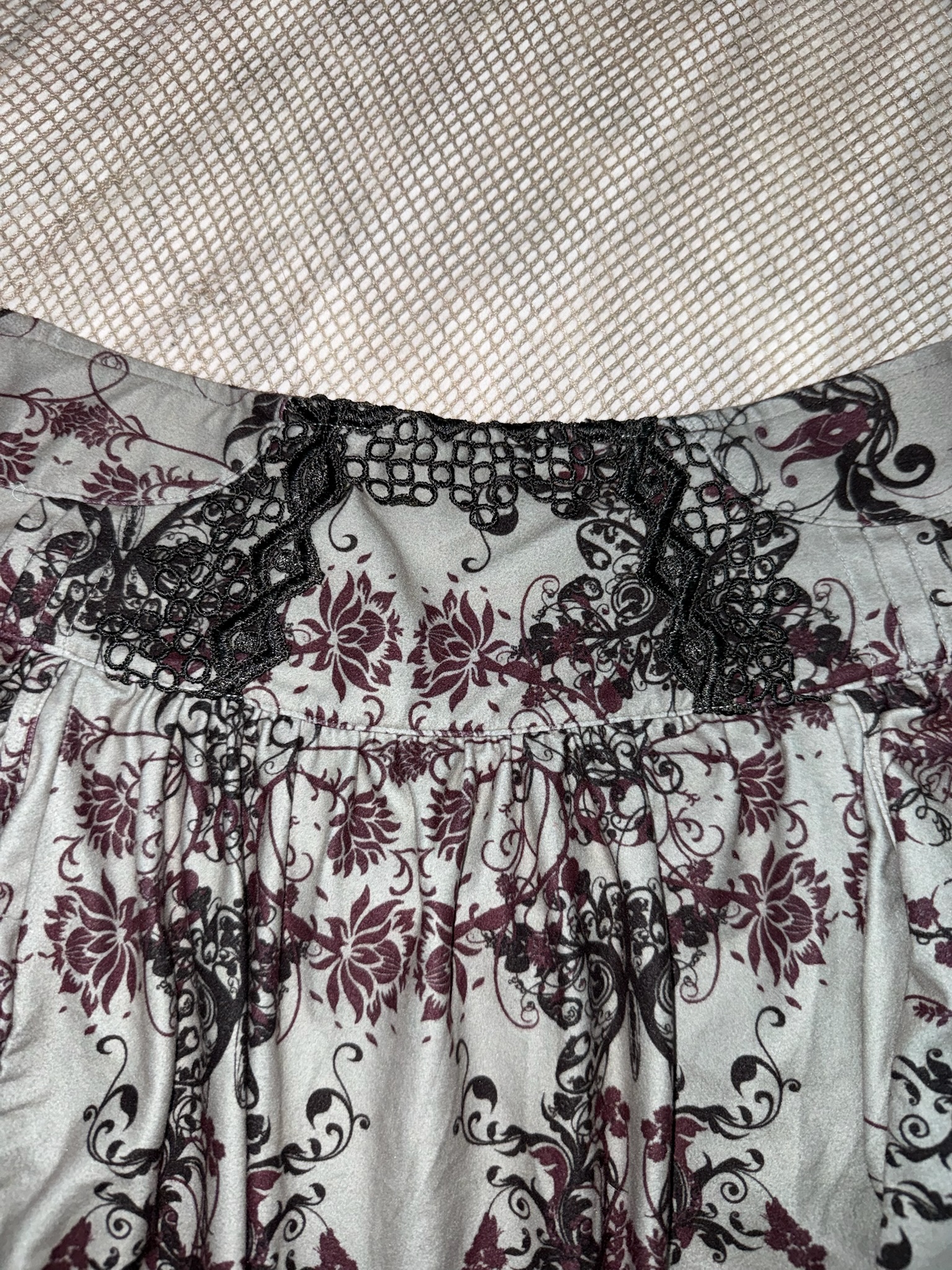 Dark Fairycore Grunge Flared Mini Skirt