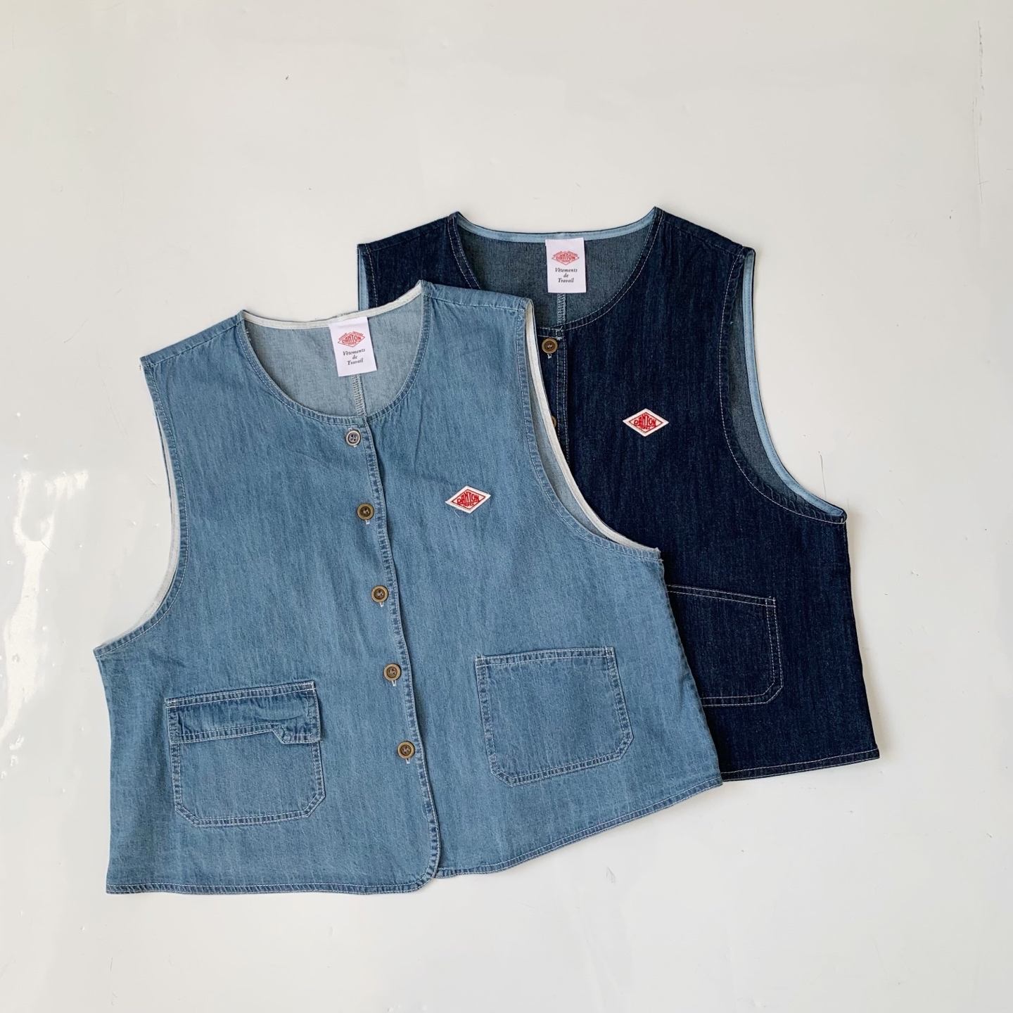 日系4色牛仔背心