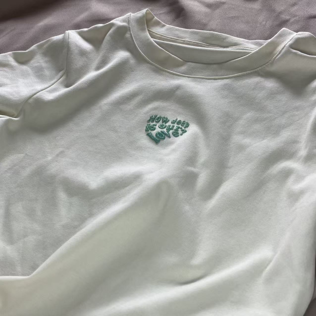 TS20018#9231 [Crop Top]  Exclusive Graphic T-shirt 