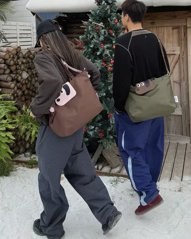  裝得下世界的大頭狗狗・兩用大容量托特包