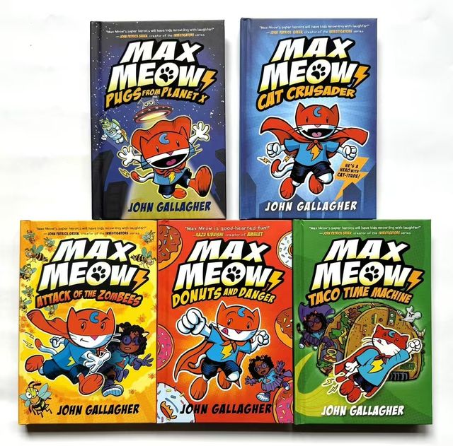 Max Meow 5冊セット Max Meow Series 1 – 5 Set: John Gallagher: Books - Amazon.ca