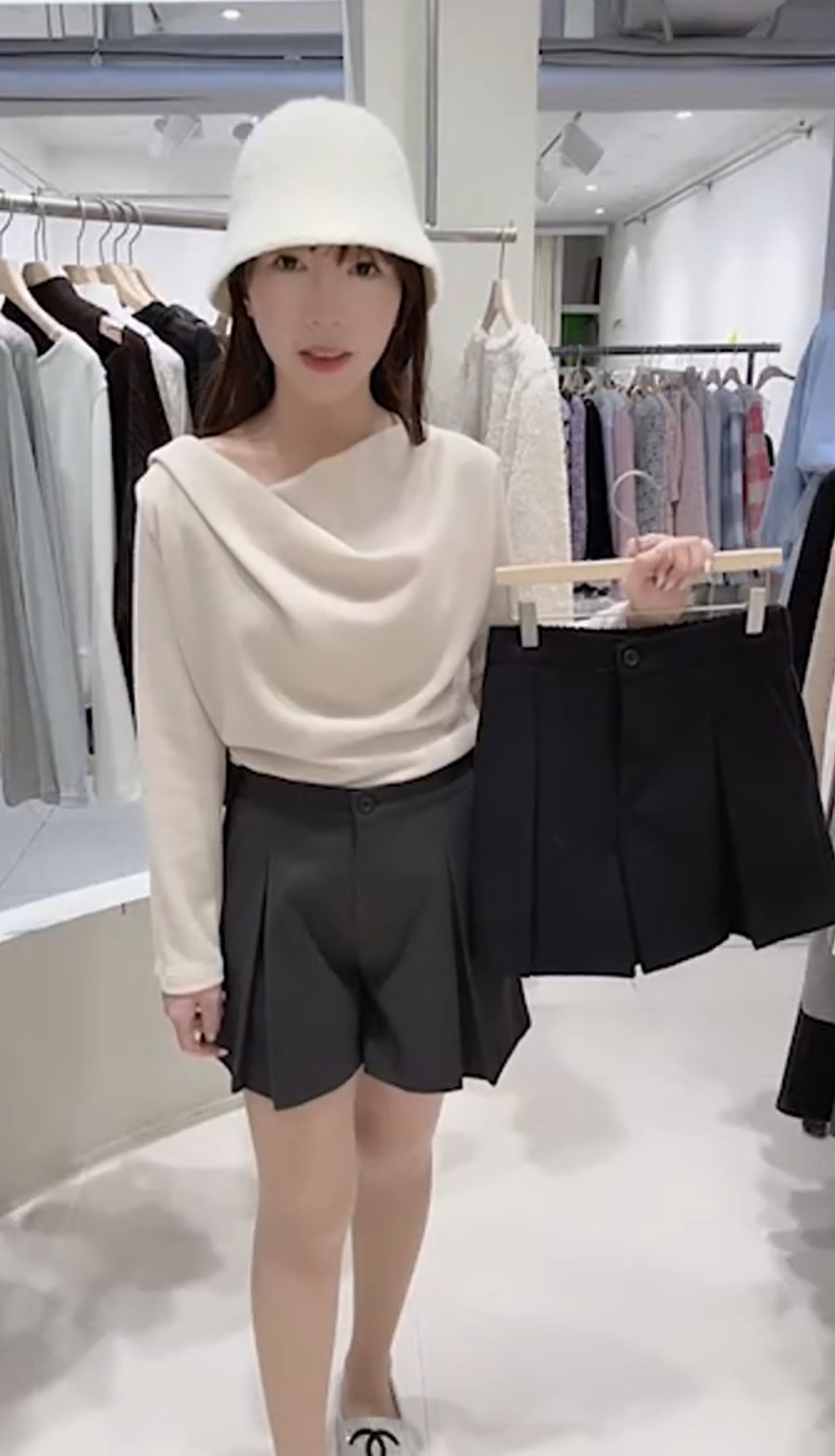 挺身布質短褲22/1 東大門檔口直播 #ff2731