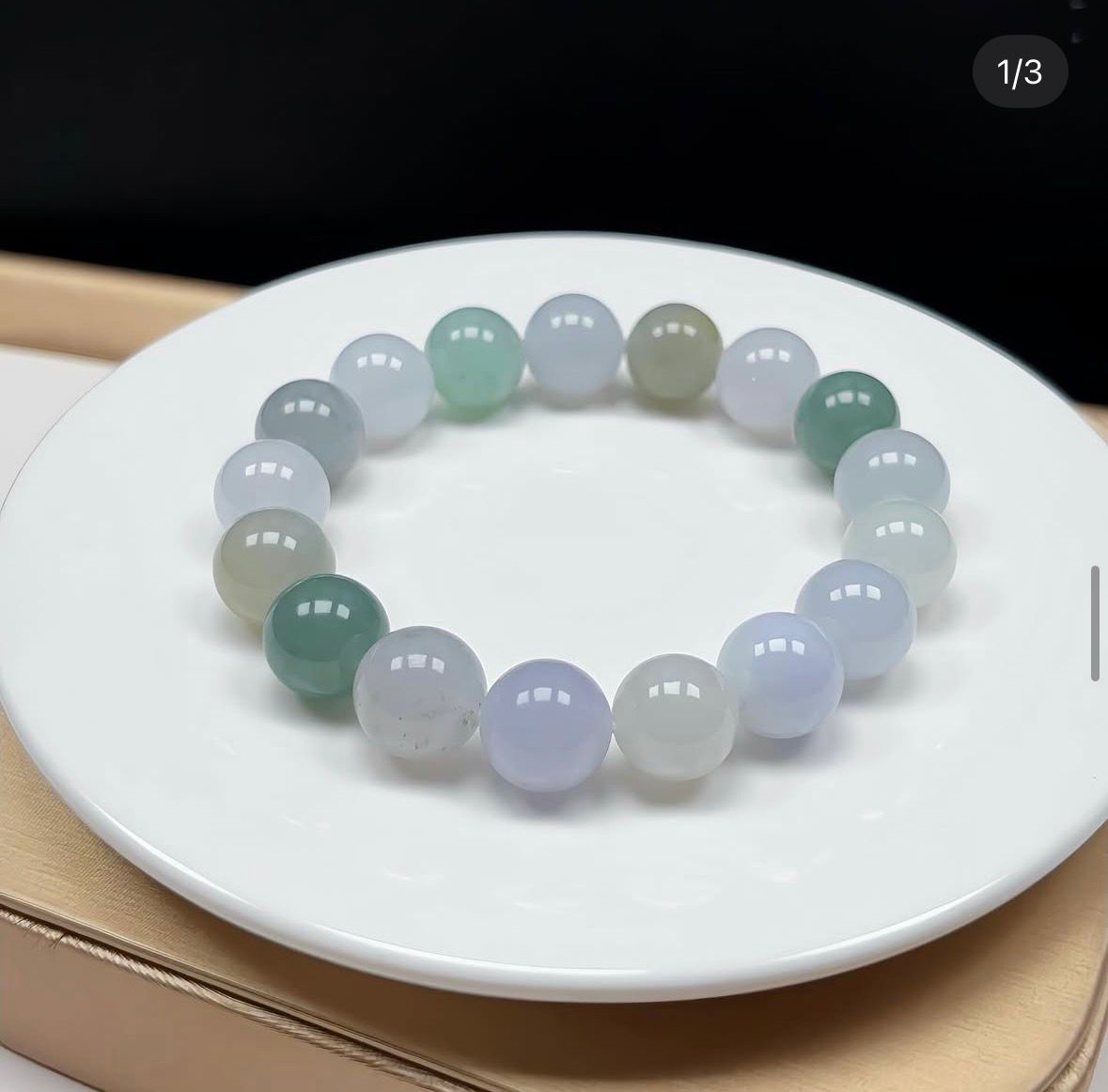 12mm 冰多寶翡翠手串