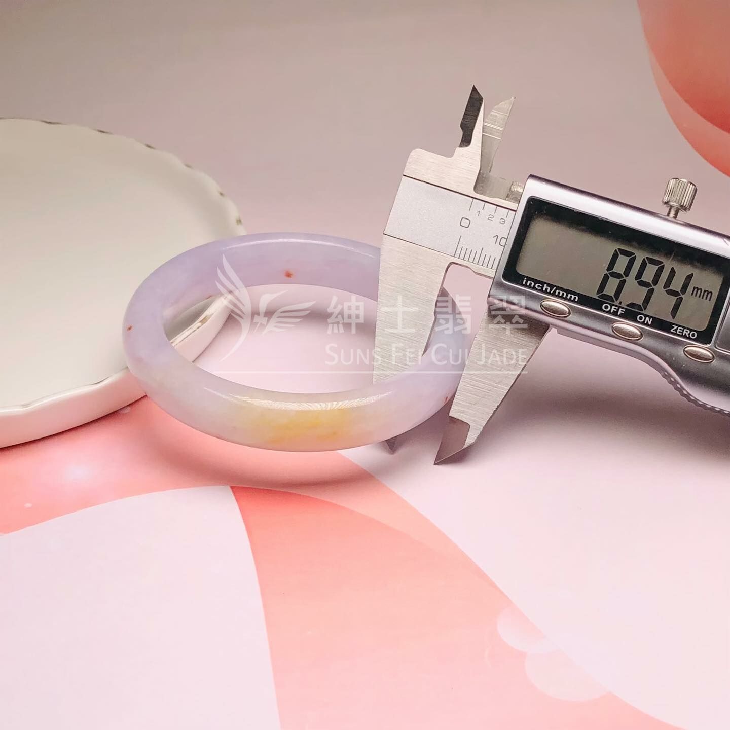 木那姐堆灑金福鐲53.1mm