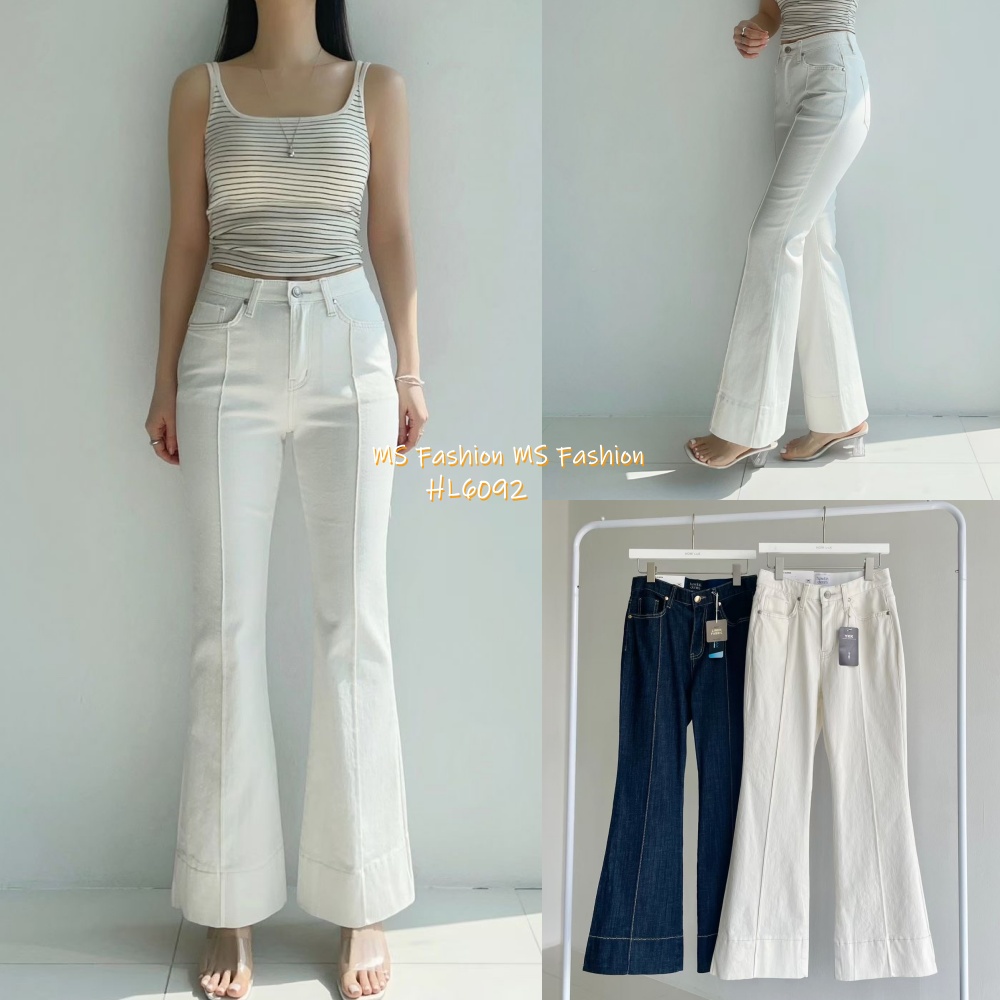 HL6092 韓國🌼Howluk立體摺線喇叭褲