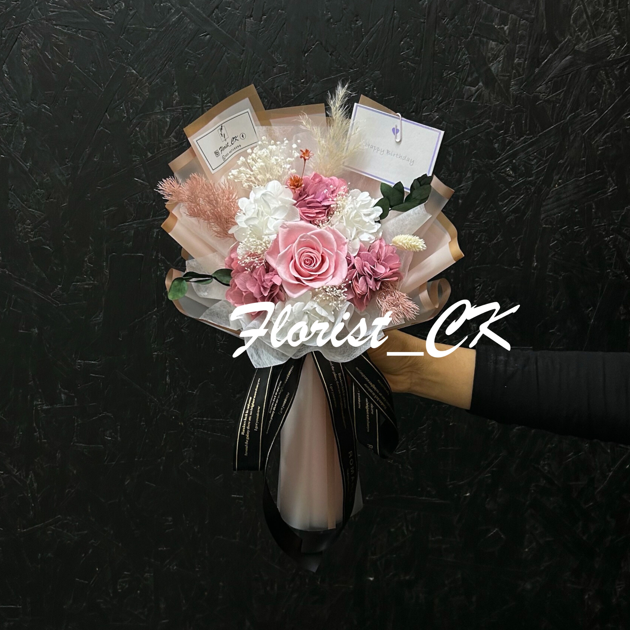 Mini Sweet Devotion｜永生玫瑰花束 (1 朵；預訂款)