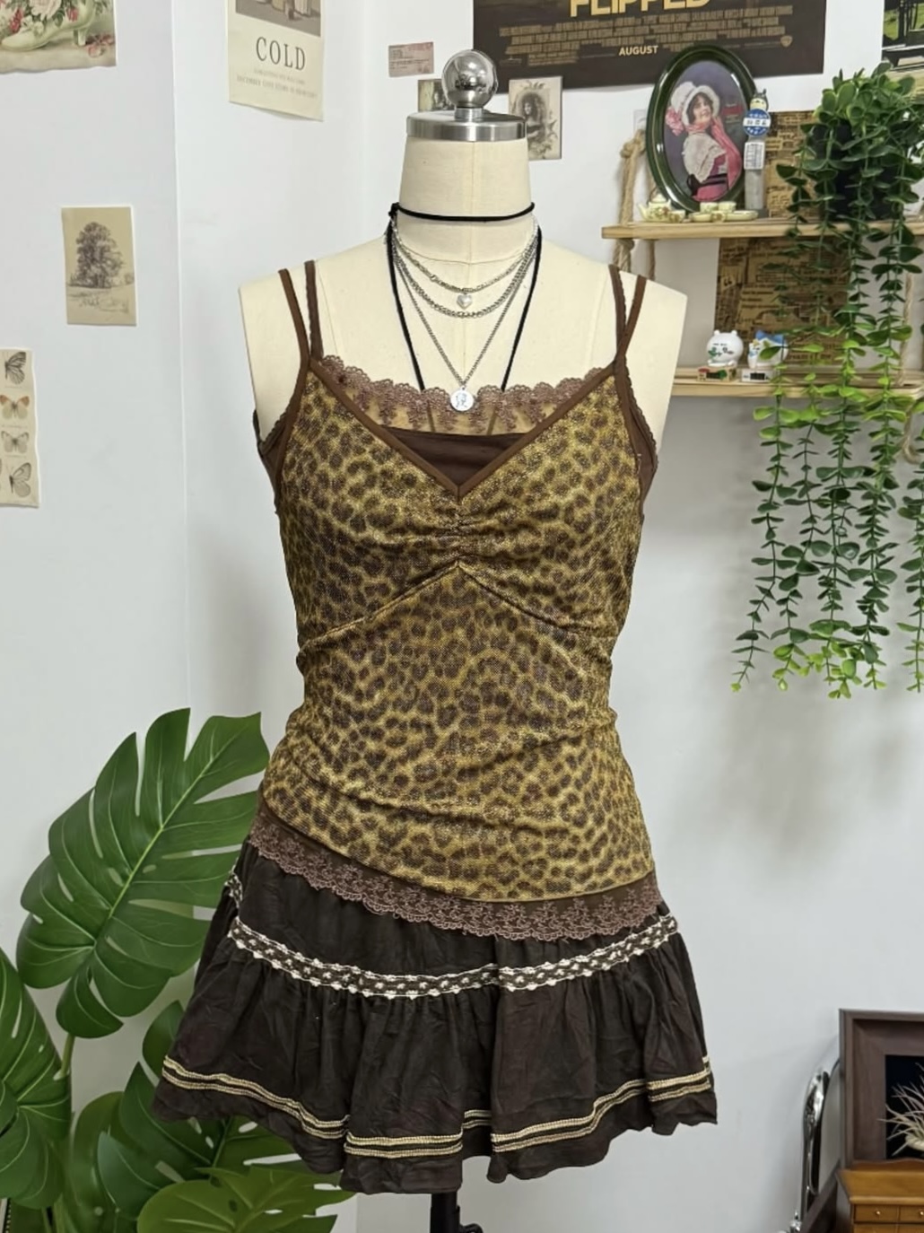 Leopard Print Top Set