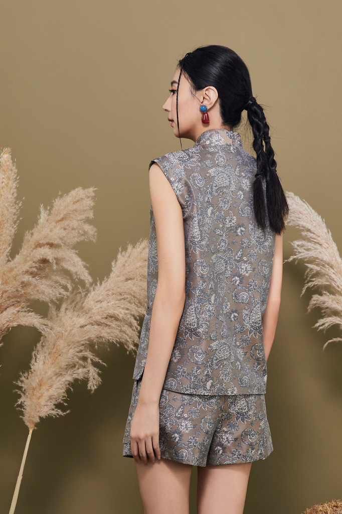 CB2792 + CP1676 Oriental Blossom Brocade Set