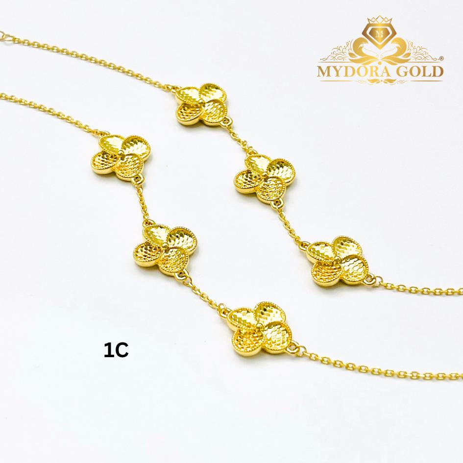 MYDORA Rantai Tangan Fesyen Sisik Bling l EMAS 916/22K
