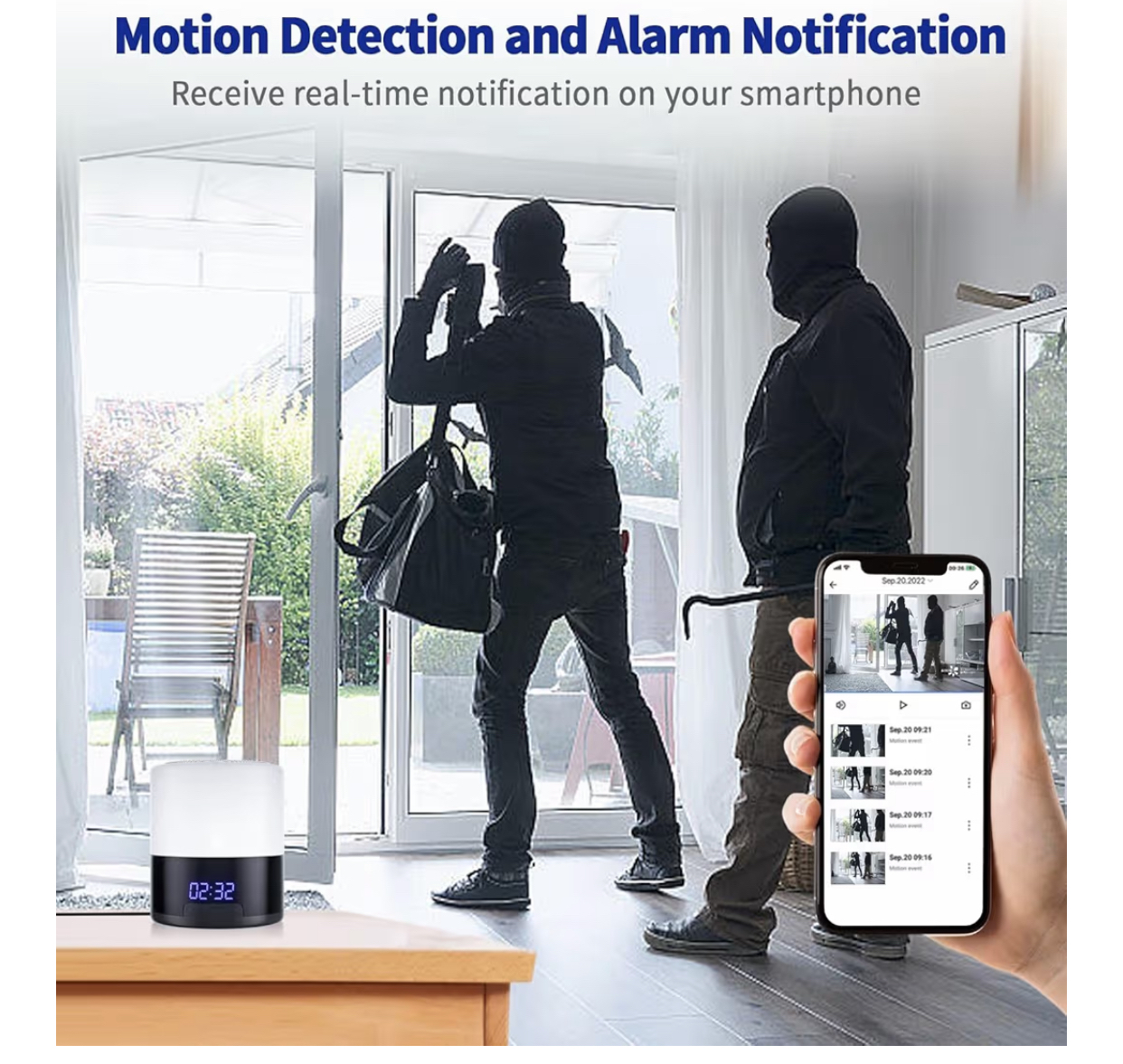 藍芽音響拍拍燈針孔攝影機