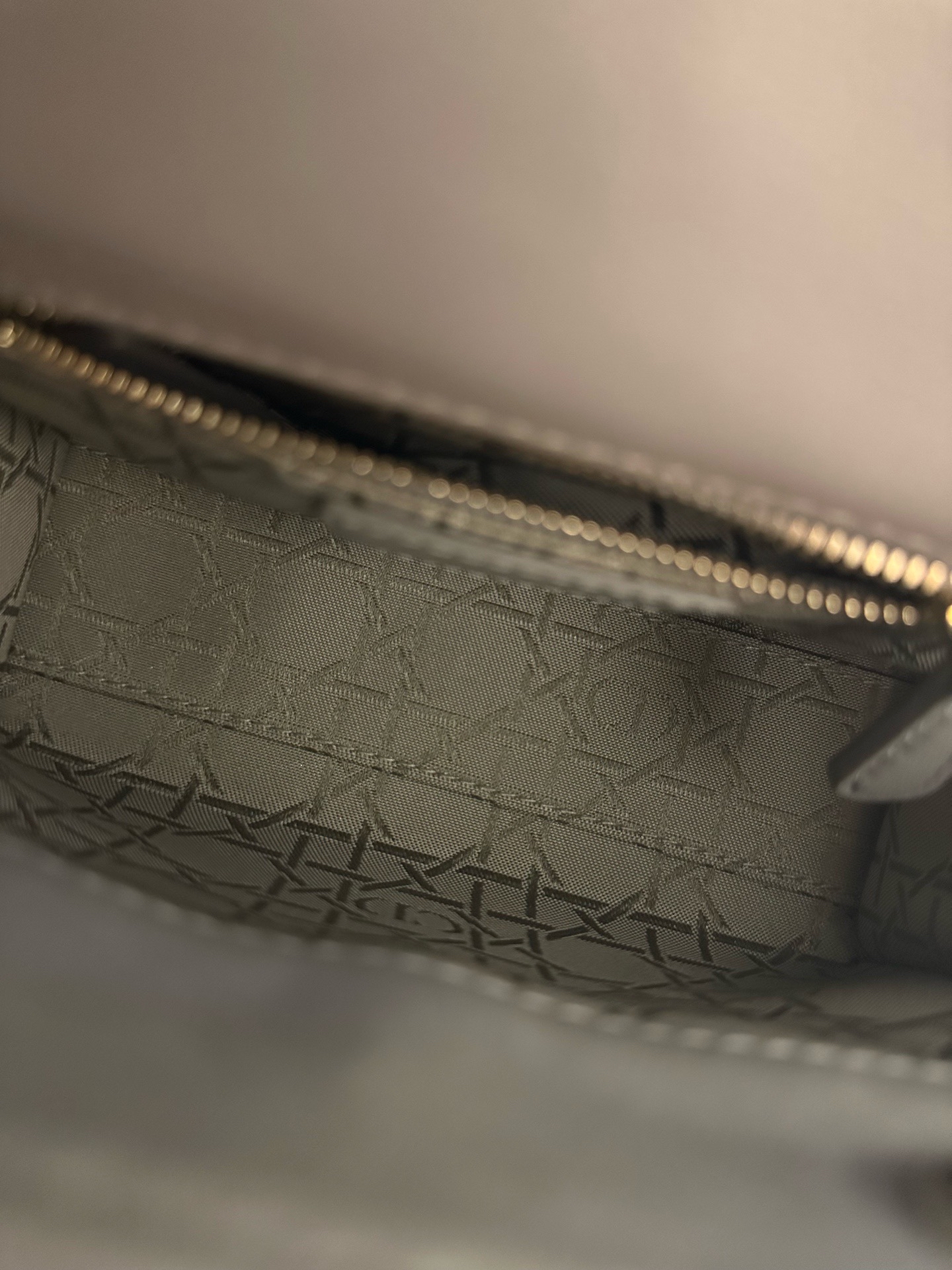 【預訂貨品】DIOR三格珠光灰戴妃包