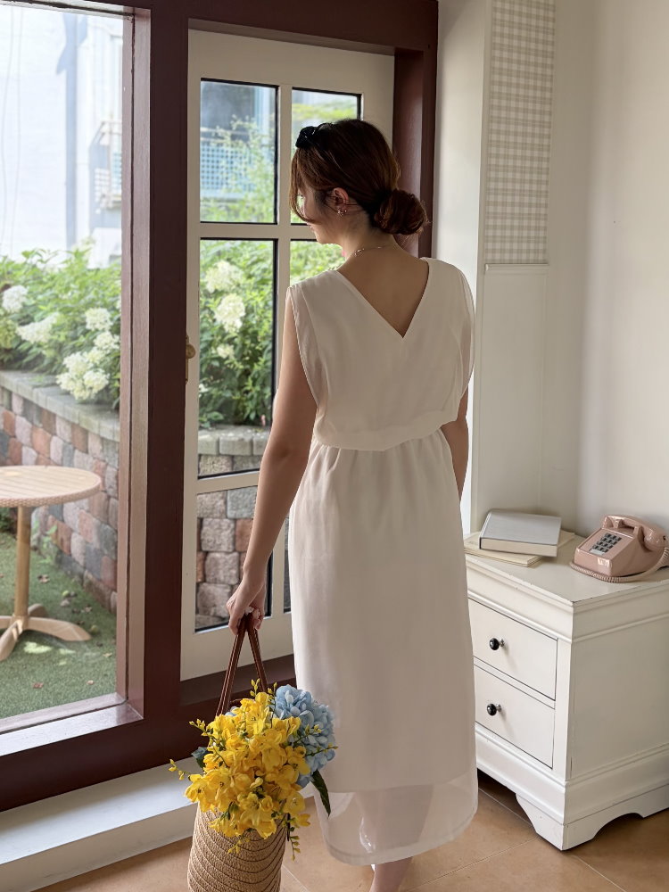 The Romance Two-Way Dress (Cream)