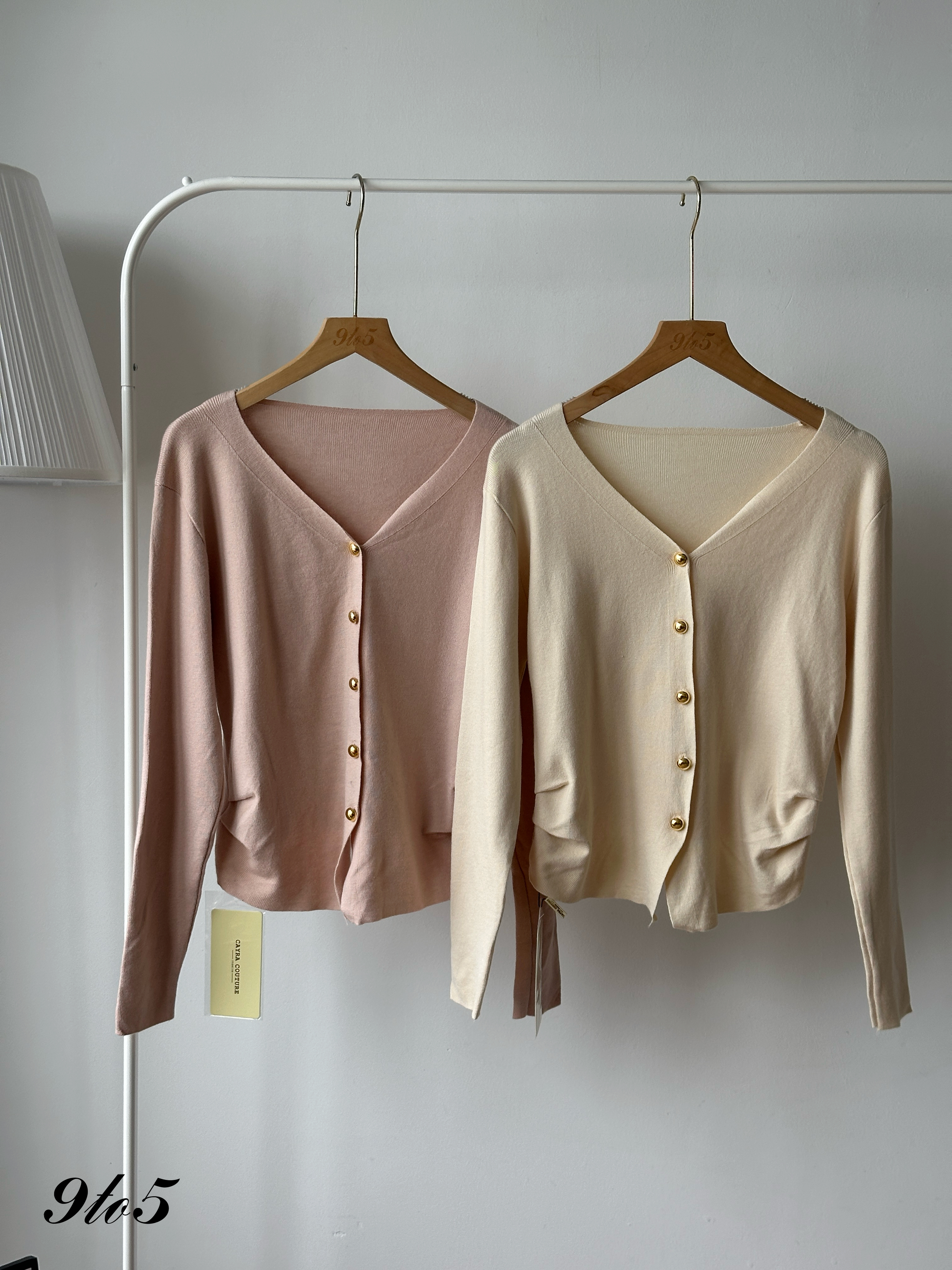 T4407 V Neck Knit Cardigan - 4 Colors 