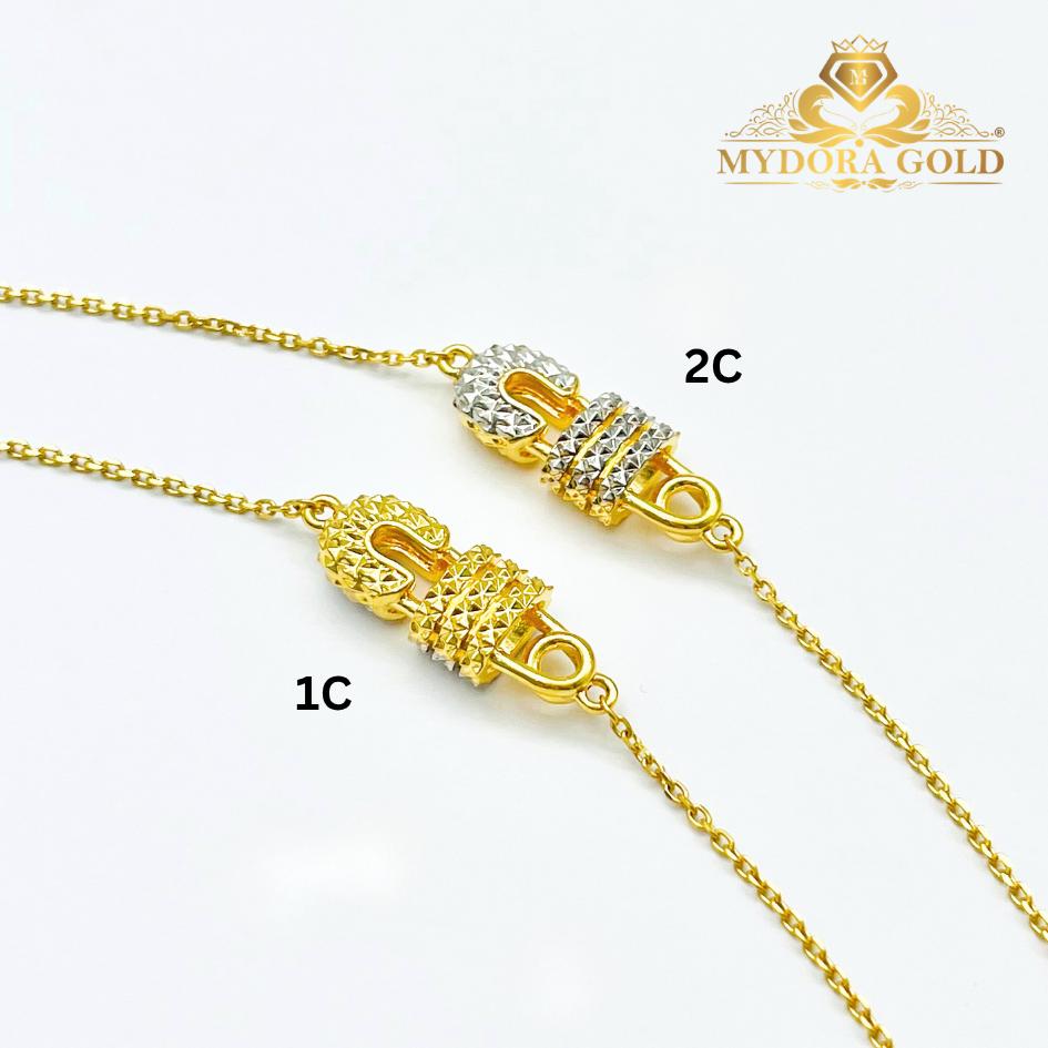 MYDORA Rantai Tangan Premium Safety Pin l EMAS 916/22K