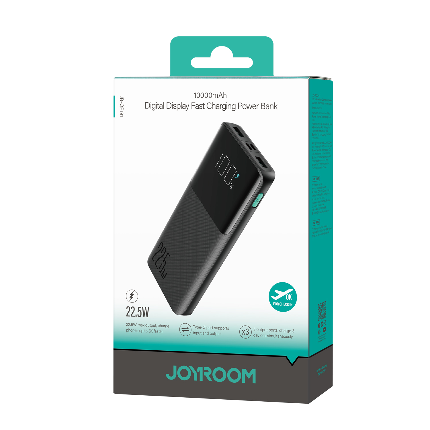 Joyroom Power Bank JR-QP191