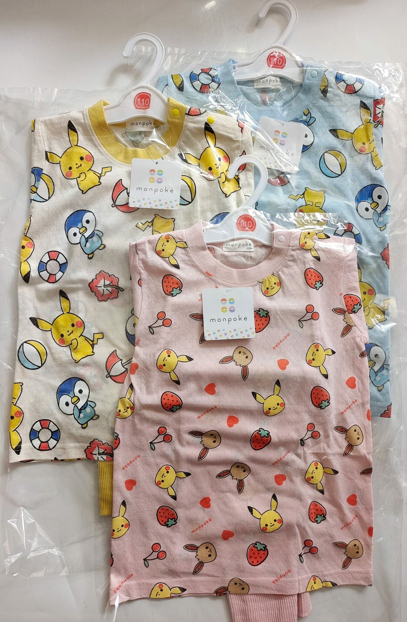 日本Monpoke空氣綿包肚短袖套裝 -1套 現貨