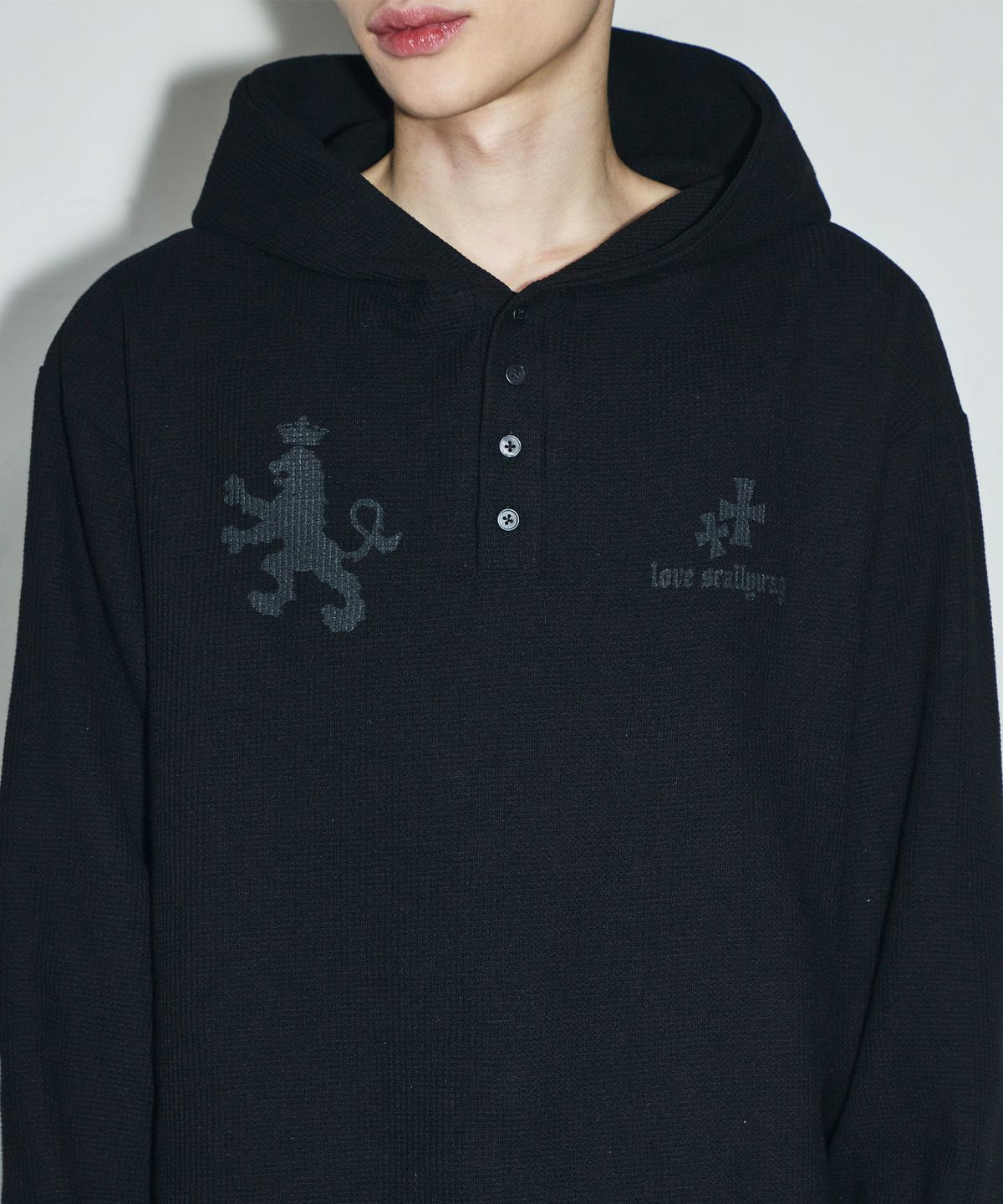 🇰🇷訂購｜SCALLYWAG 26SS｜Waffle Henley Neck Review 2色 