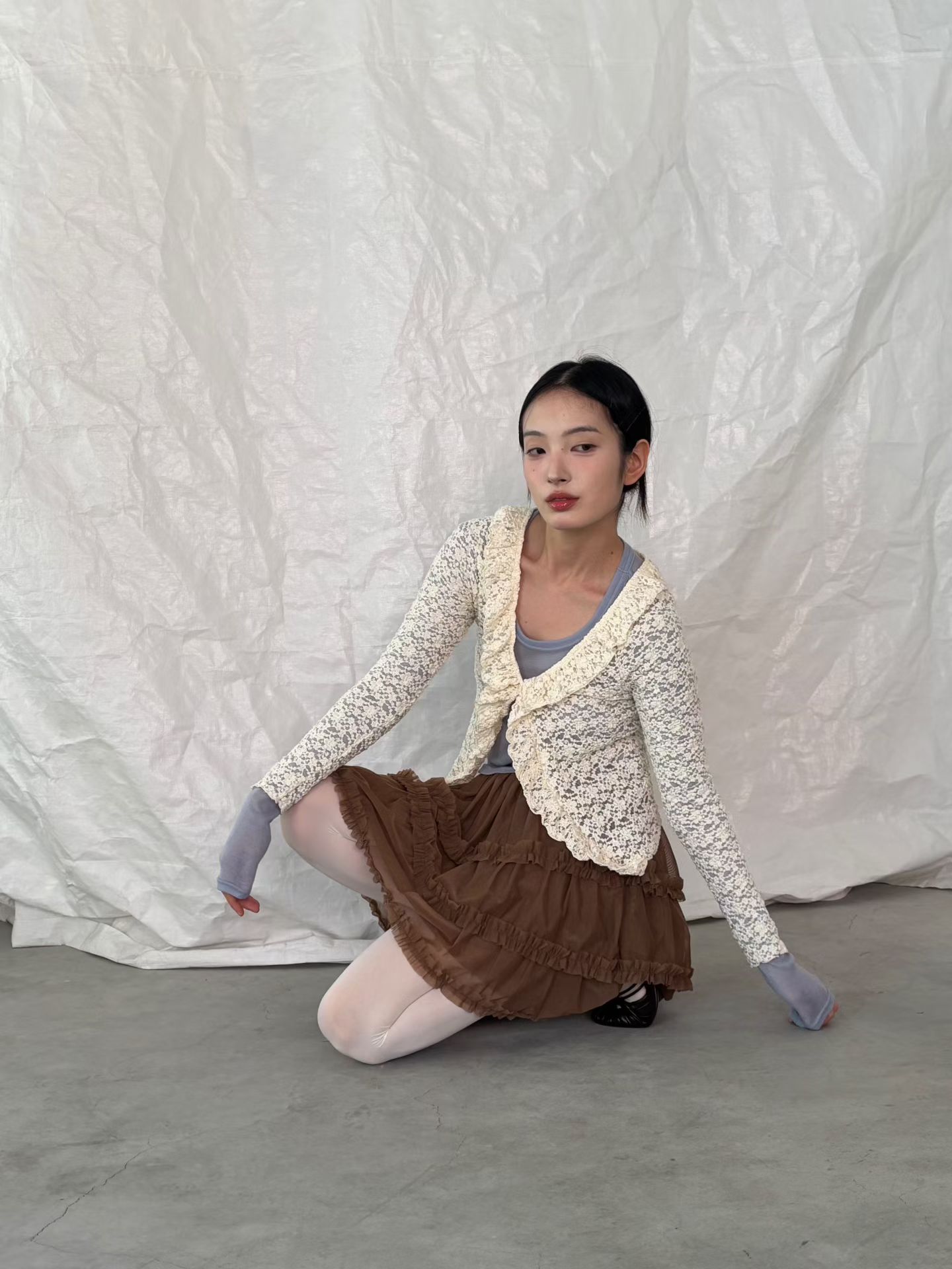 BOT15_09 層層蛋糕紗裙 (2色)