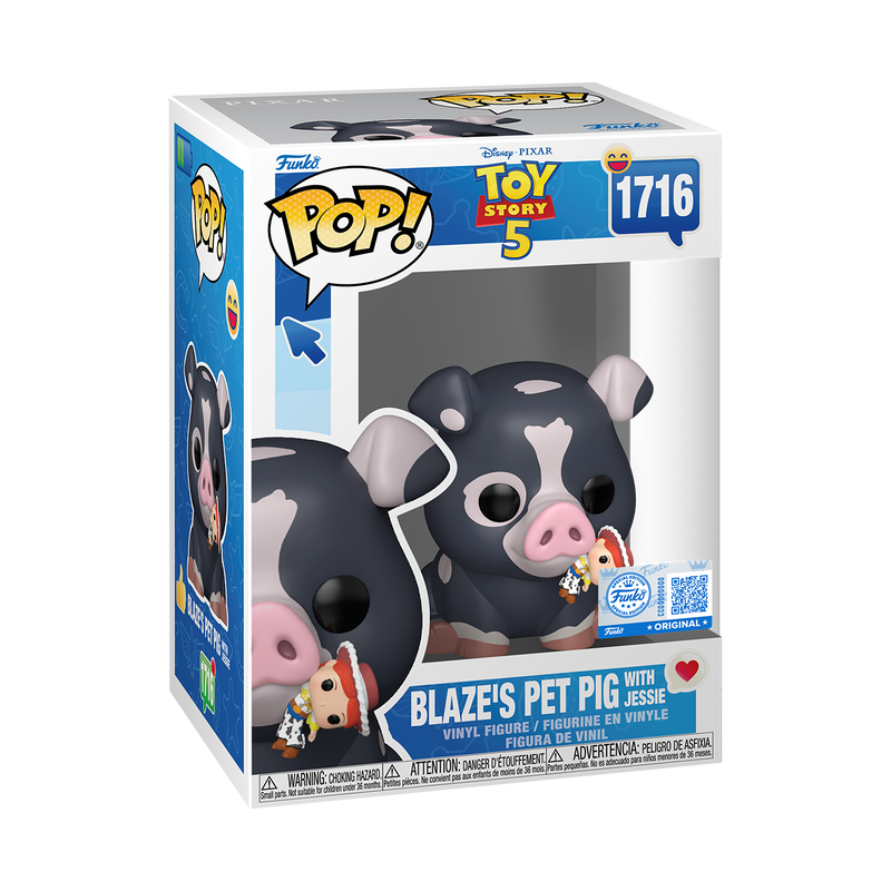 📦訂購 美國代購 Funko POP! Disney Blaze's Pet Pig with Jessie (Toy Story 5) Figure 反斗奇兵 模型