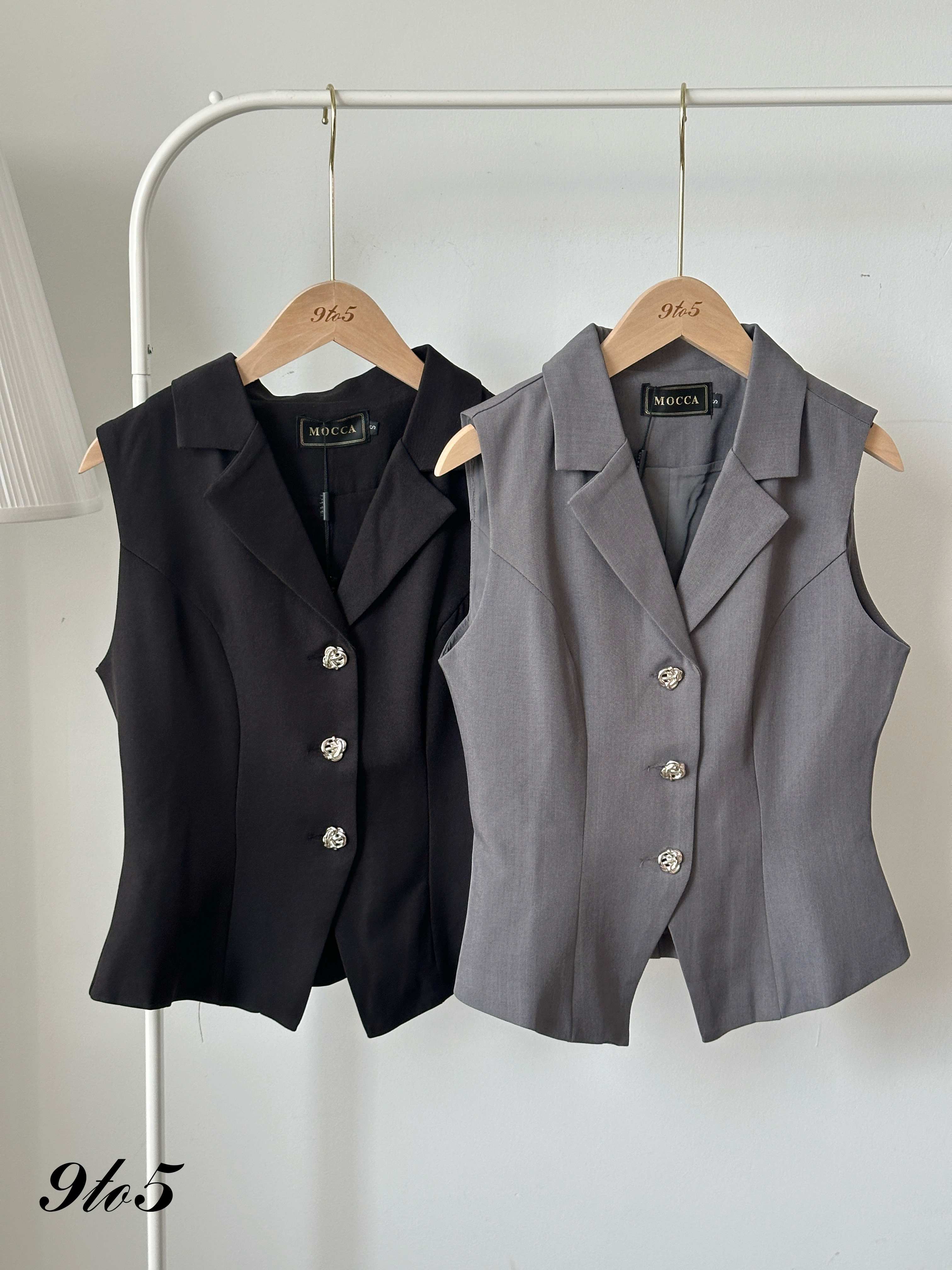 D2358 Vest Blazer Set - 3 Colors 