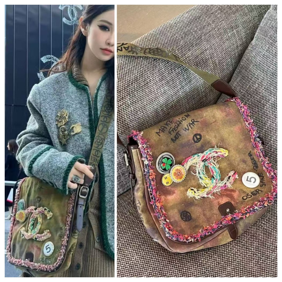 【正品級】CHANEL Vintage Peace Line 小號反戰包