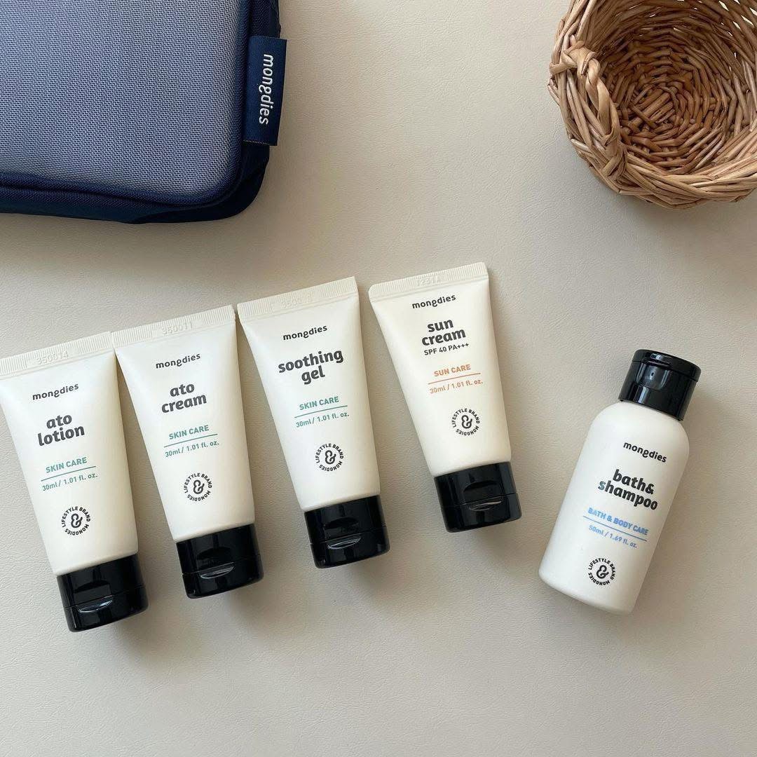 【旅行首選】Mongdies 嬰童洗護旅行五件套 (連專用收納包)