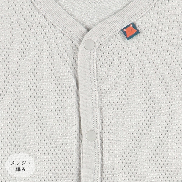 🇯🇵預訂 日本直送🇯🇵海洋生物標籤滿印純棉網眼前開式短袖包屁衣三件套