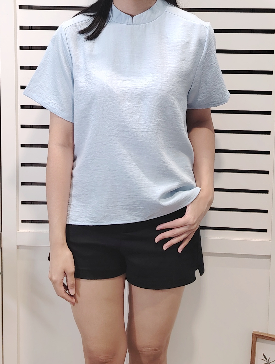 LY609.1 Cny Style ShortSleeve Blouse