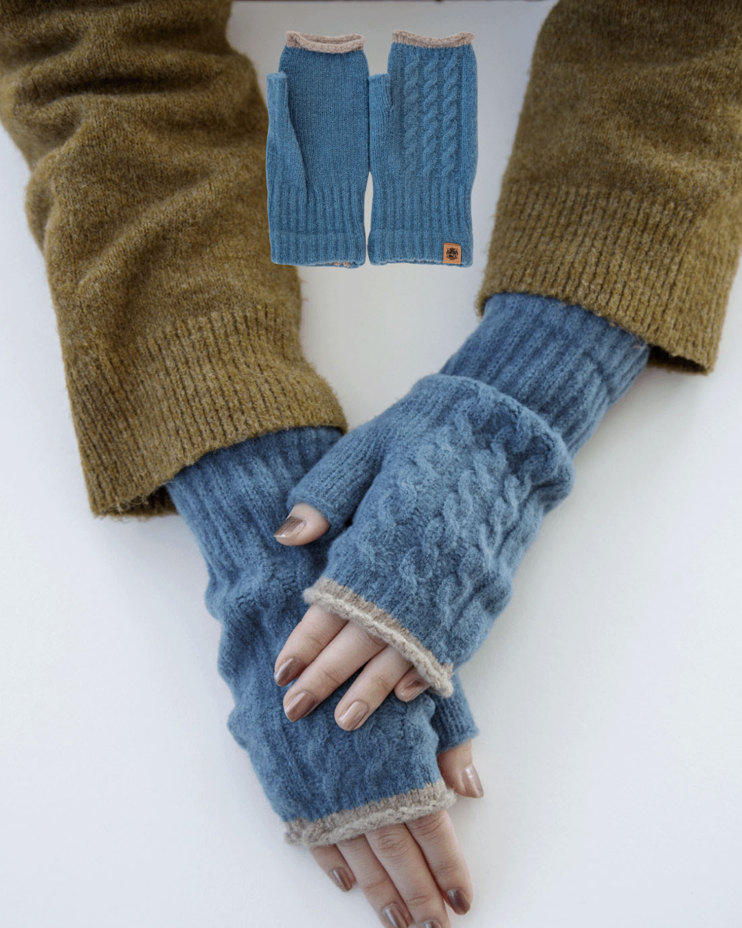 日本代購【 2026新款 日本直送 日本製 保暖 露指手套 (男女通用) Made in Japan Fingerless Gloves unisex 】