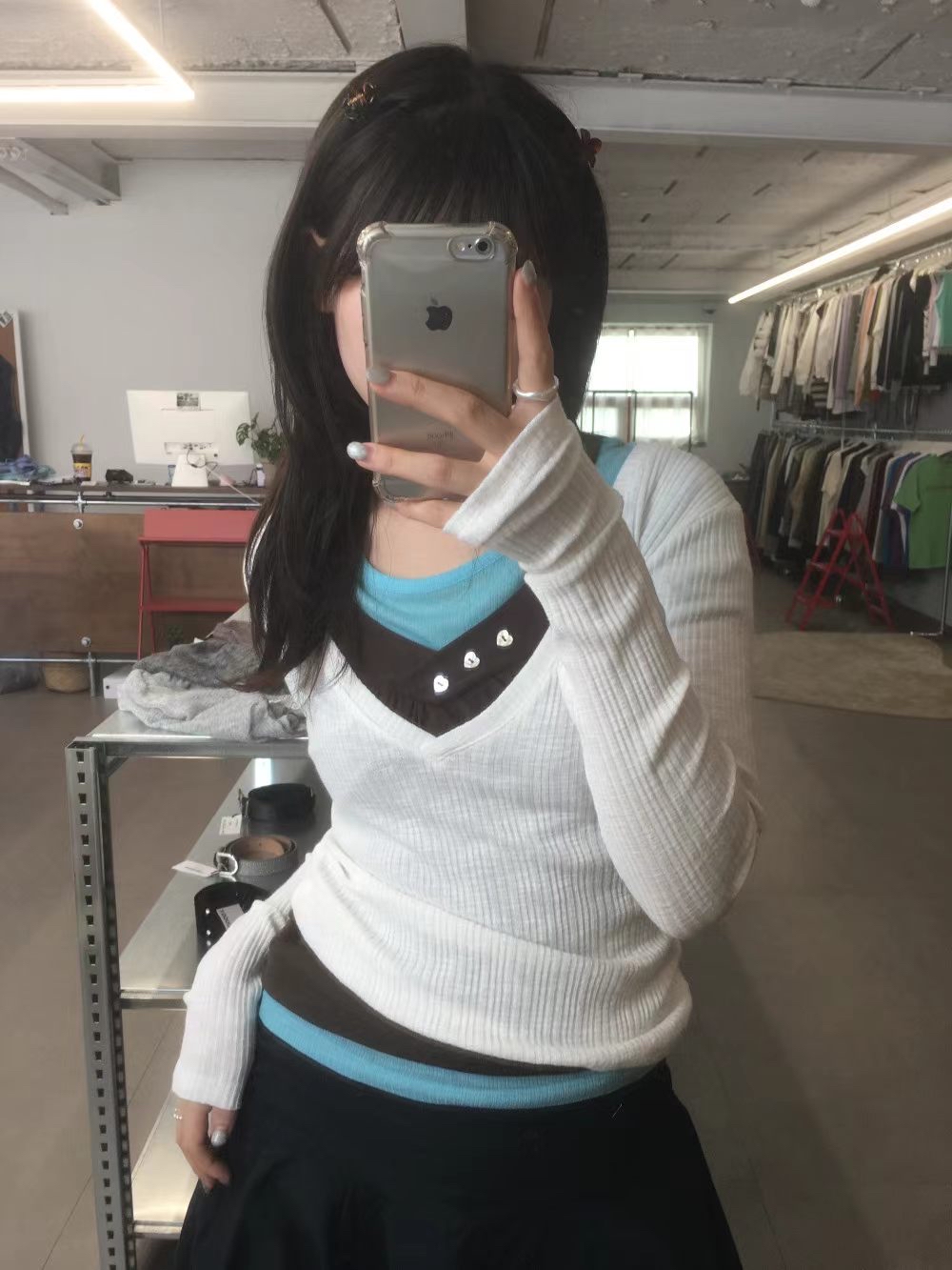 heart button camisole