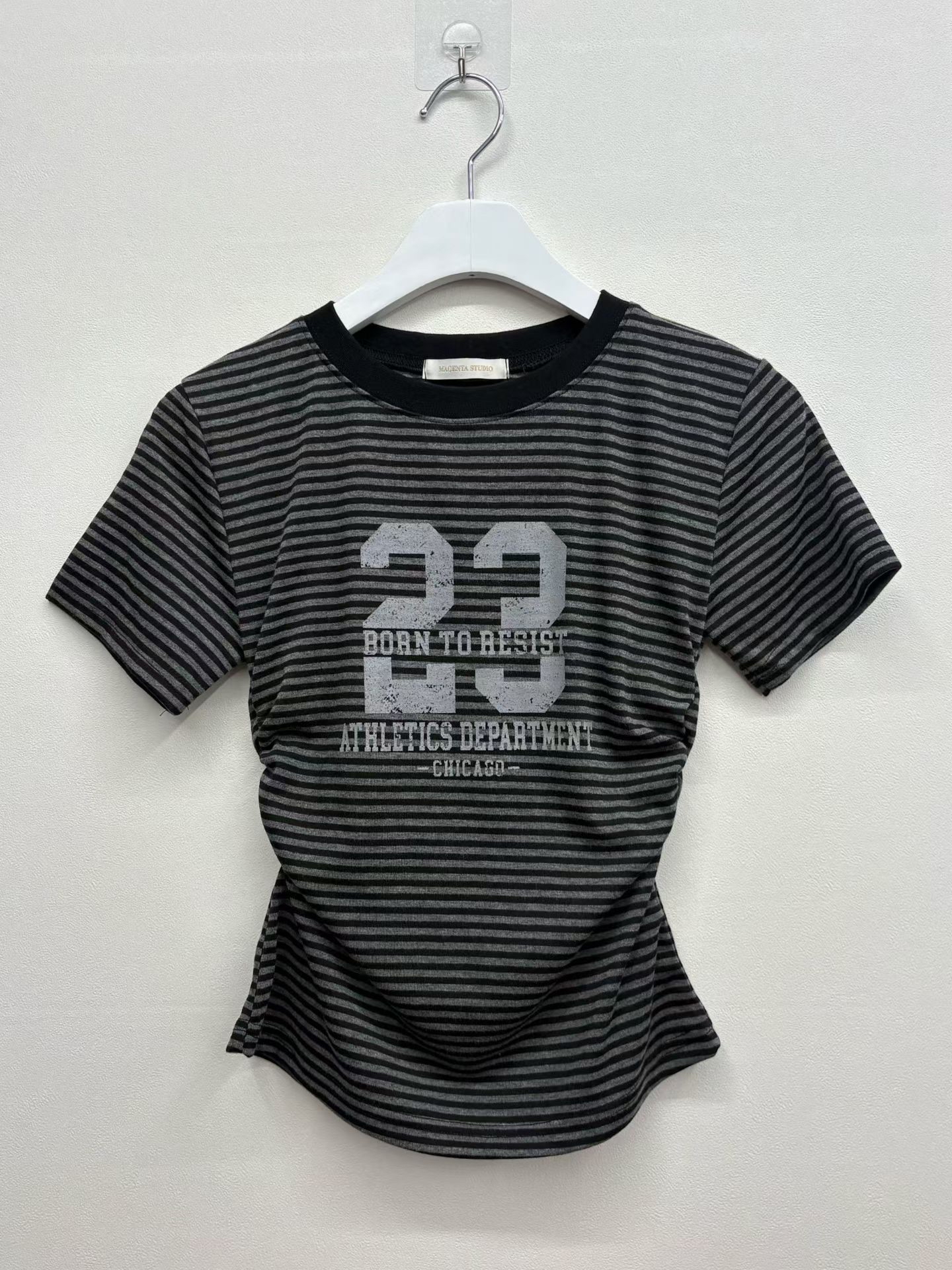 韓國23間條修腰top