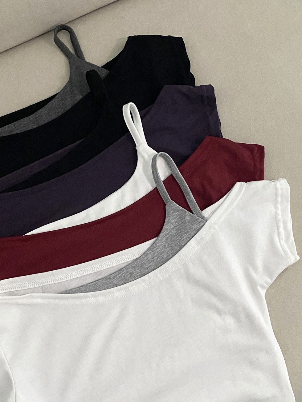 Asymmetrical Off-Shoulder Layered Top