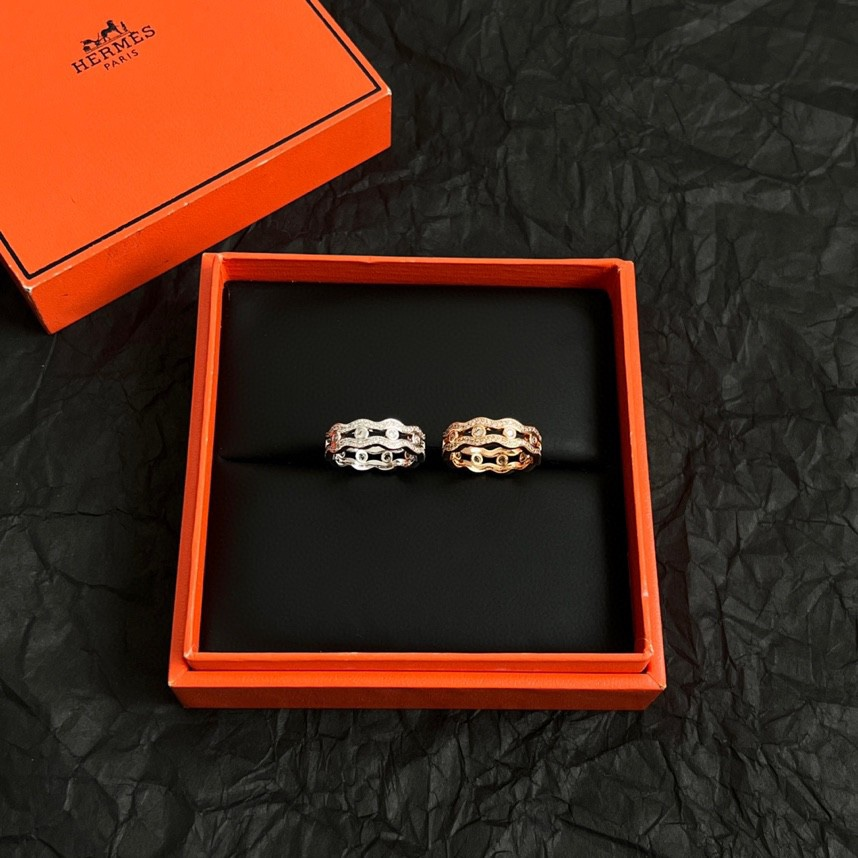 HERMES Les Sos Lumière Wave 戒指