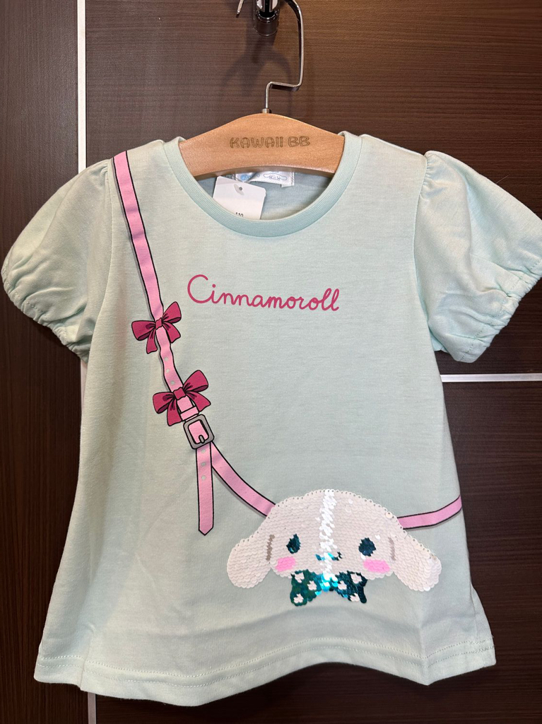 <門市現貨清貨 🈹> Sanrio閃閃斜孭袋短䄂衫