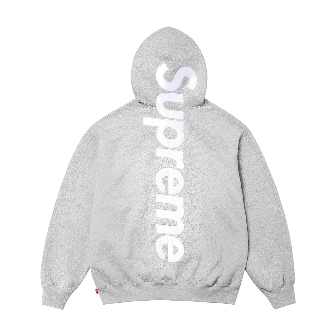 Supreme Satin Appliqué Hooded Sweatshirt